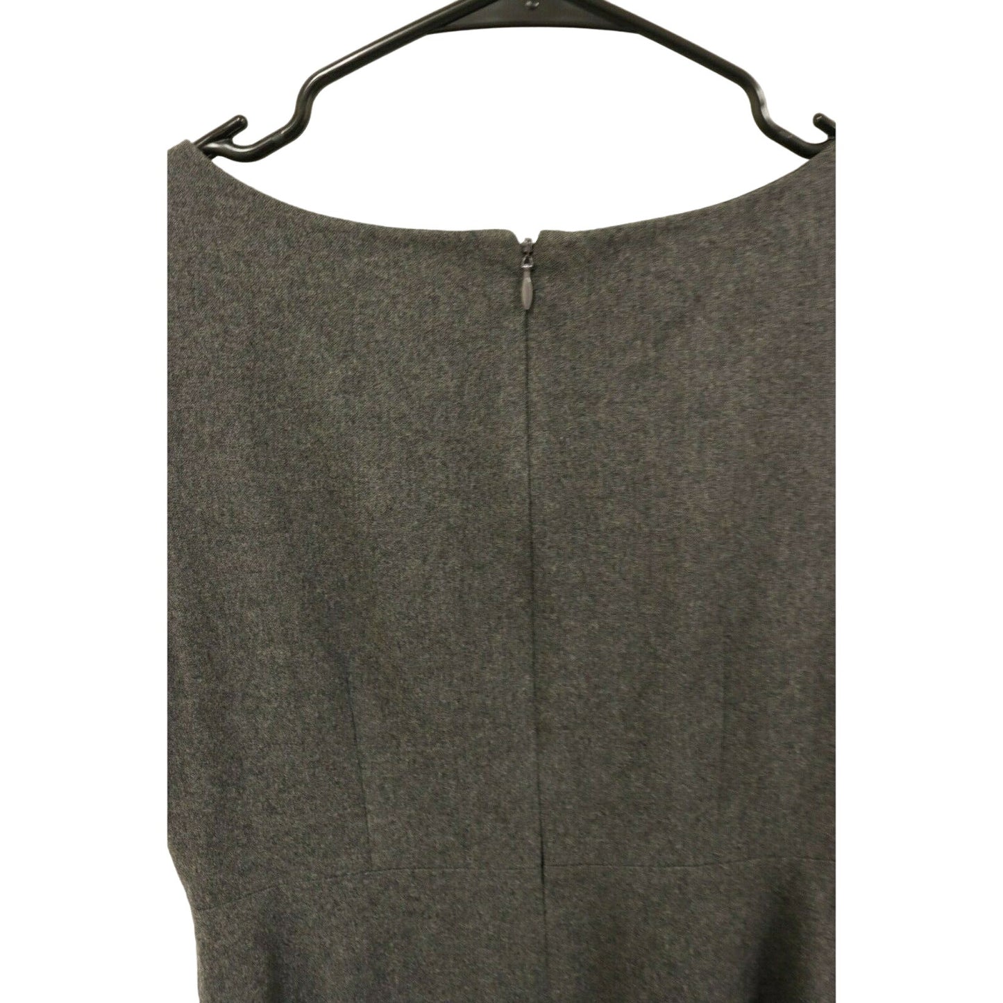 J. Crew Women's Grey 100% Wool Lined Sheath Dress Size 2 Sleeveless Pockets
