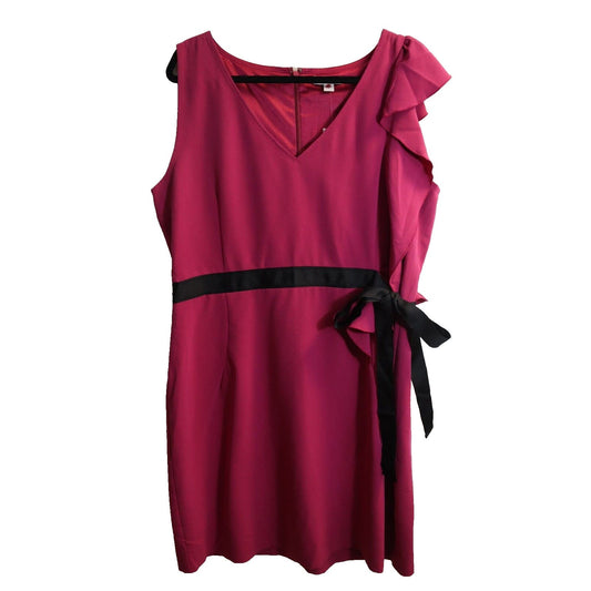 NEW NY & Co Mini Sheath Party Dress Plus Stretch Ruffle Sleeveless