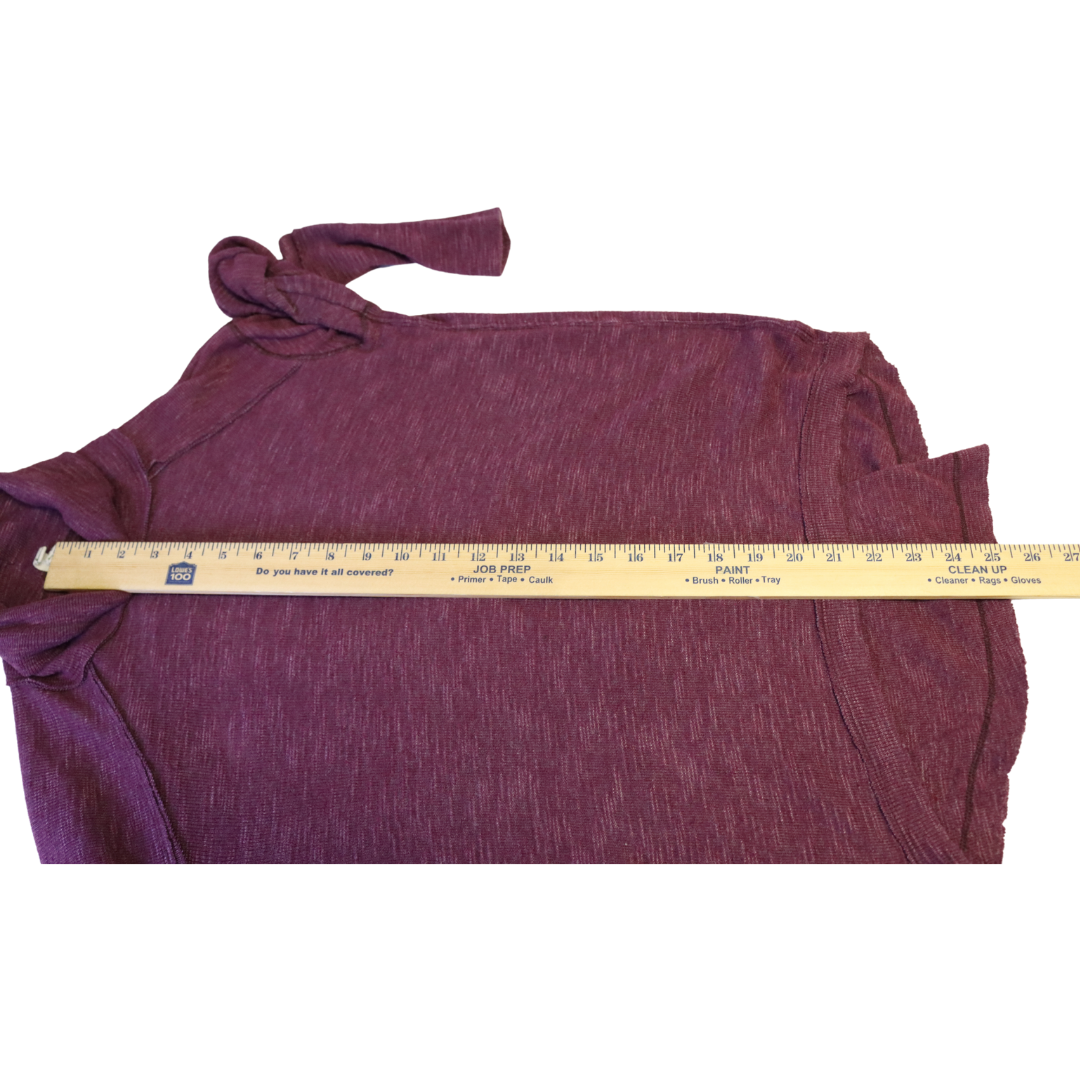 We the free long sleeve turtleneck open back maroon XS (K)