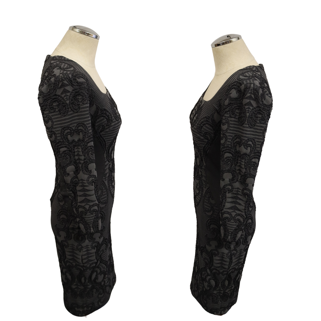 Cache Dress Bodycon Small Long Sleeve Stretchy