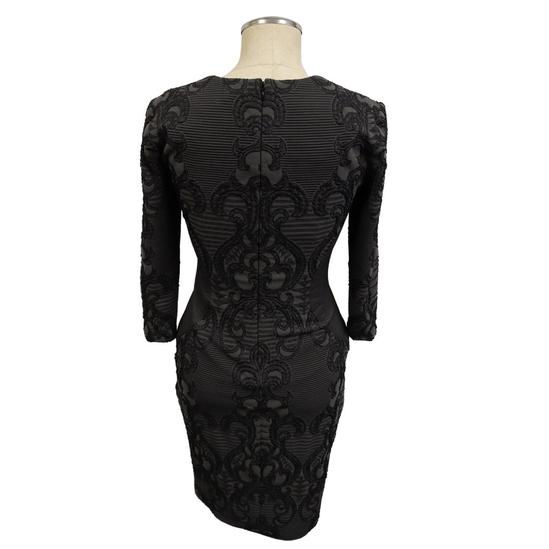 Cache Dress Bodycon Small Long Sleeve Stretchy