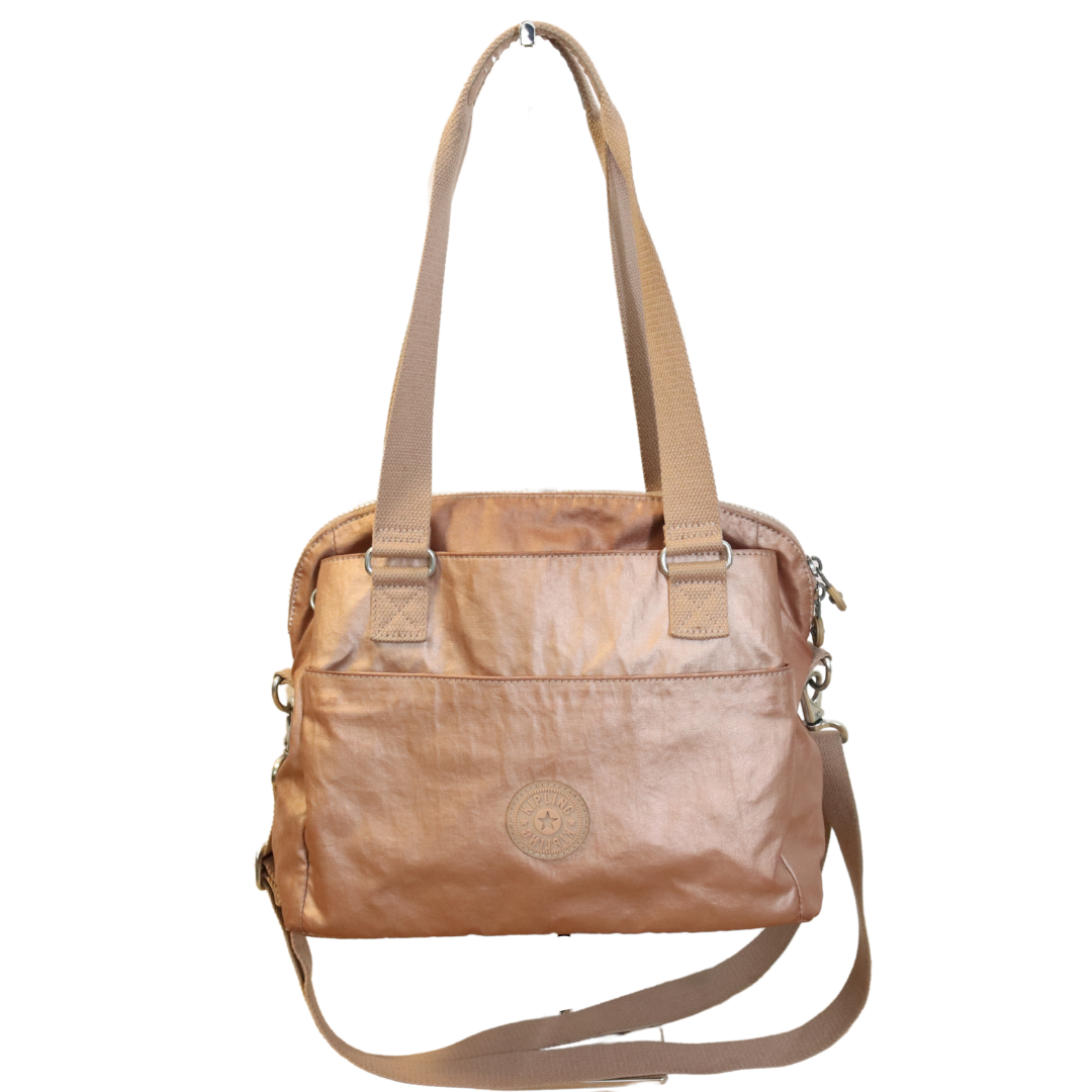 Kipling Felicity Tote Rose Gold Shoulder Handbag