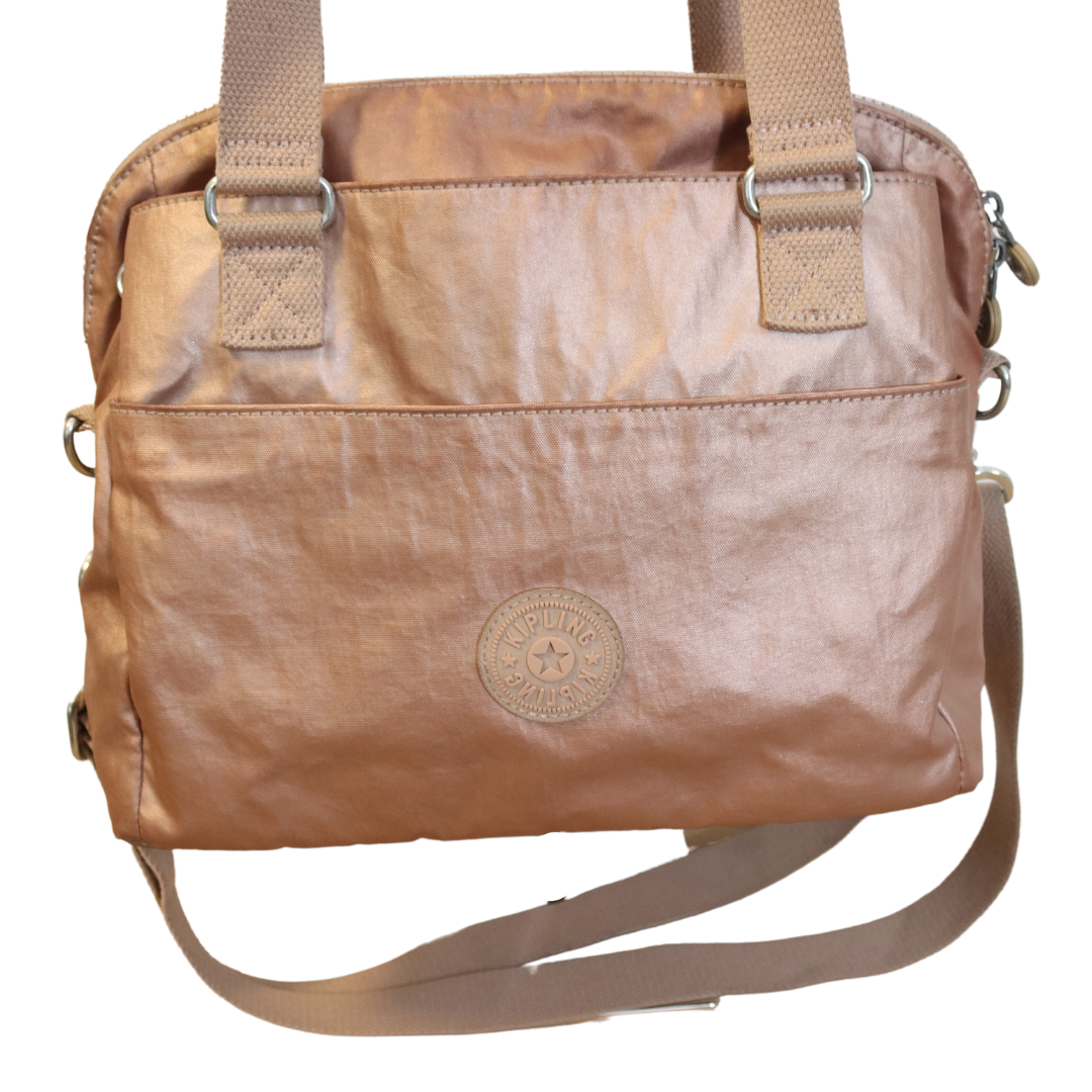 Kipling Felicity Tote Rose Gold Shoulder Handbag