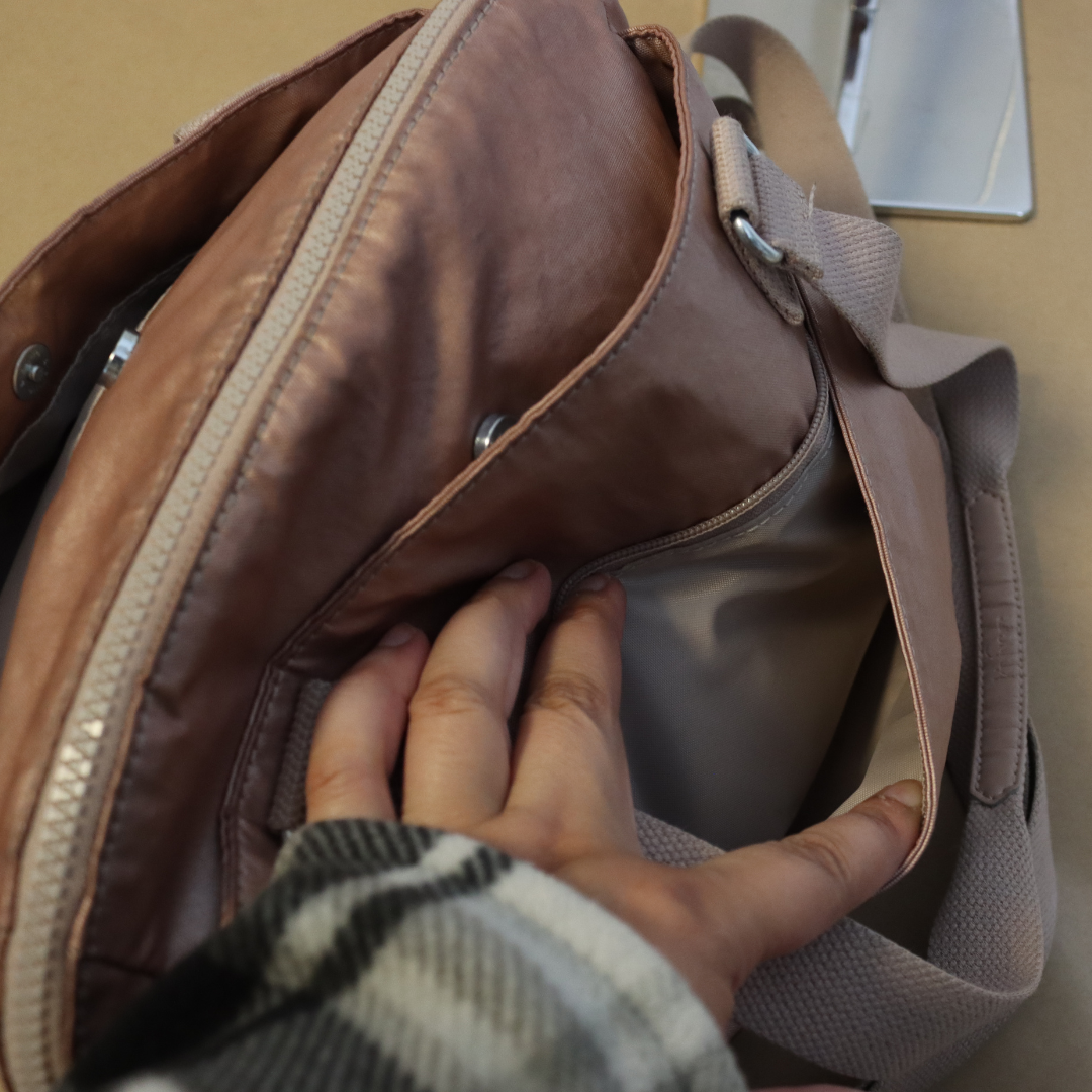 Kipling Felicity Tote Rose Gold Shoulder Handbag
