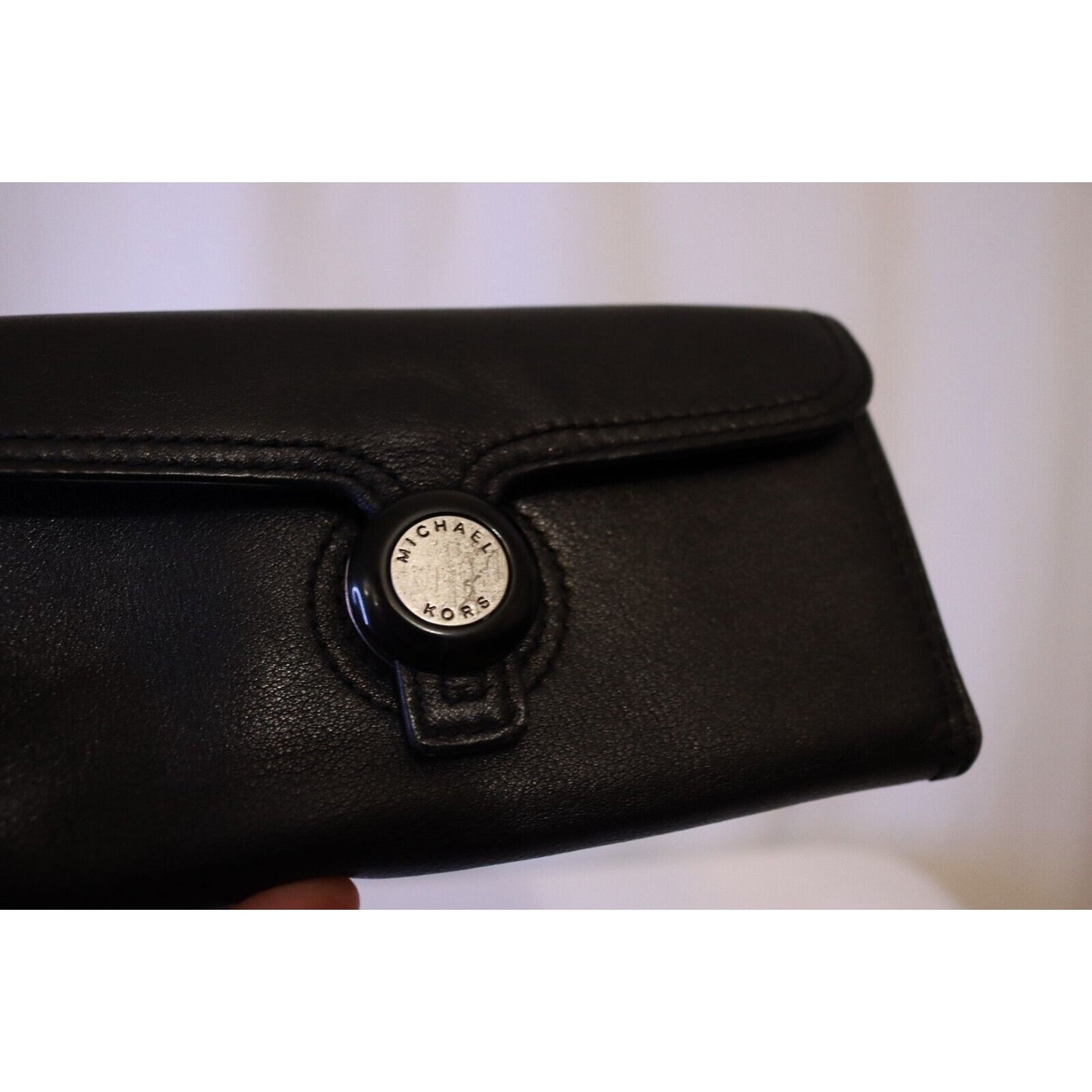 Vintage Michael Kors Black Wallet Credit Card Zip