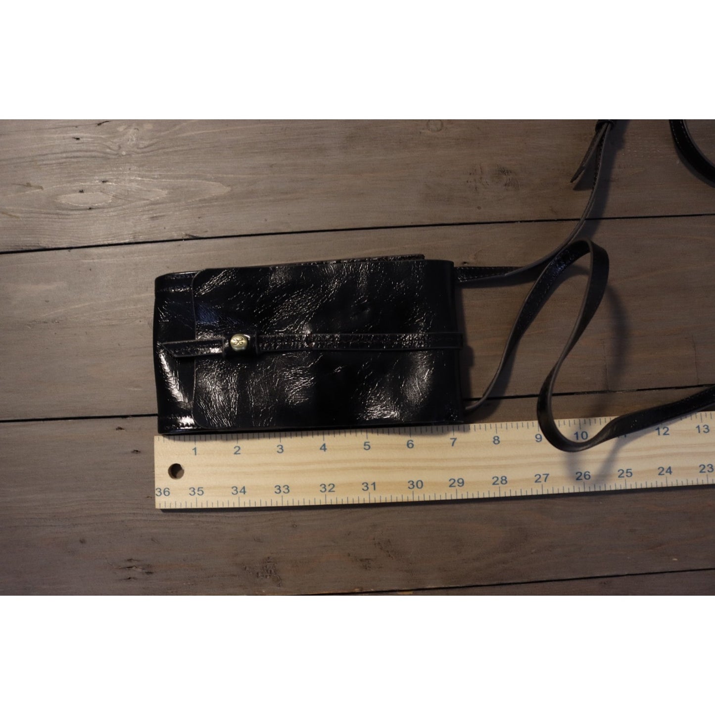 Hobo Interntional Phone Wallet Crossbody Black Leather