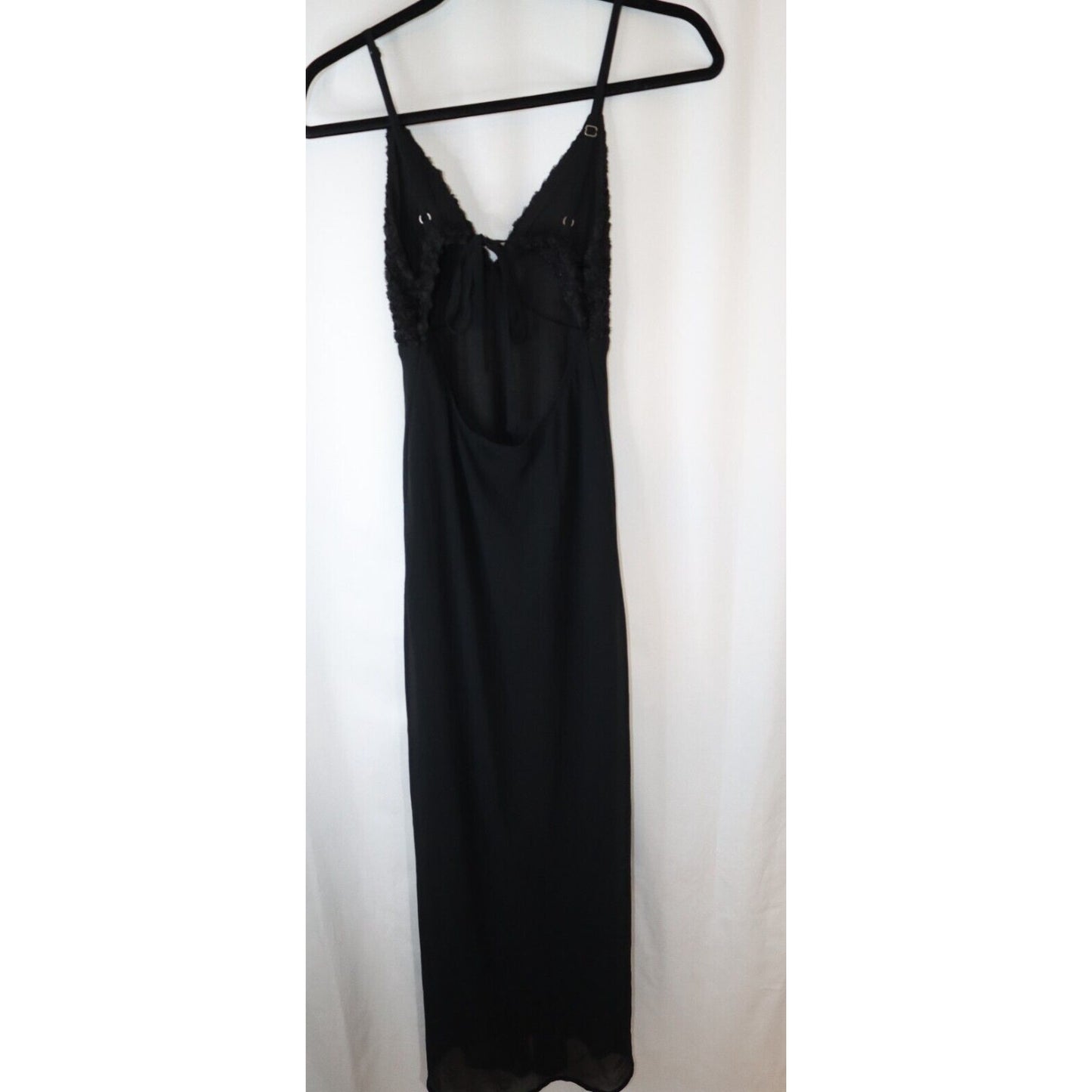 NWT Wild Fable Black Maxi Dress Size XS Tie Back