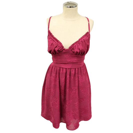 Wild Fable Women Medium Spaghetti Straps Mini Dress Purple