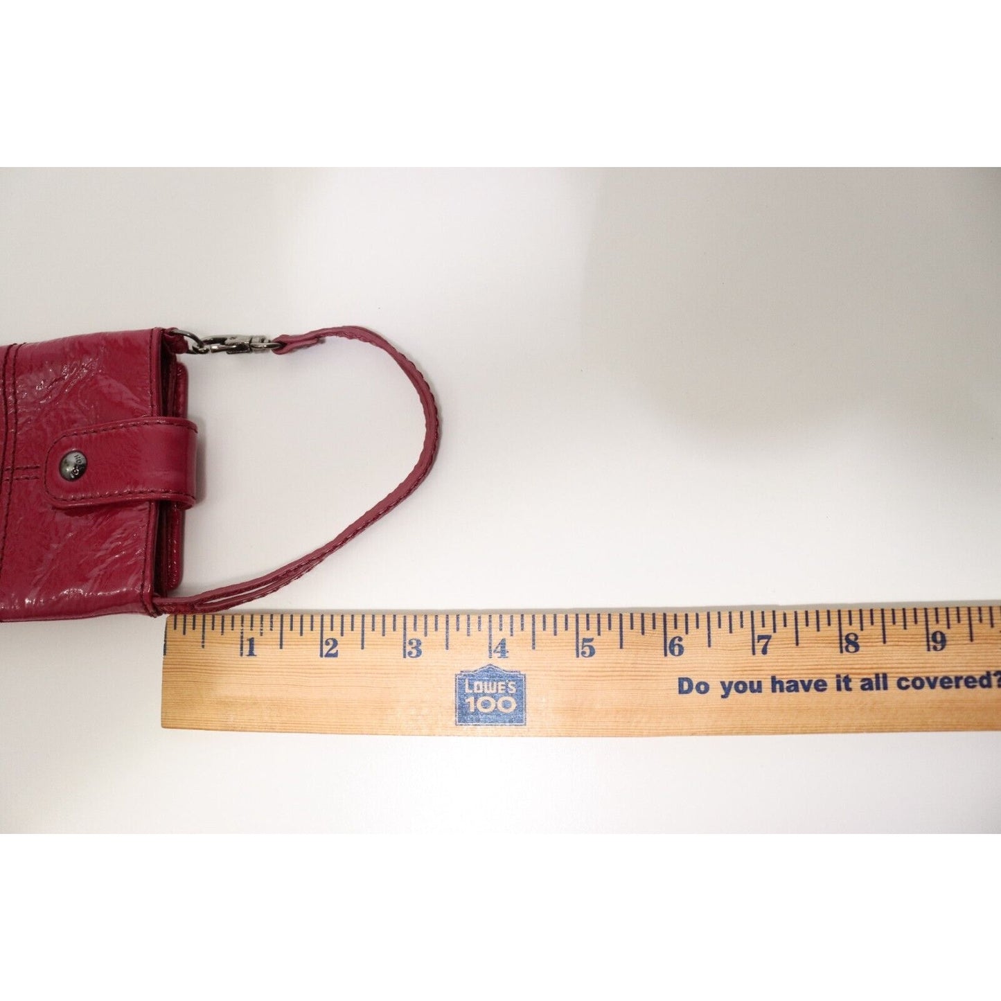 Hobo International Purple Cellphone Holder with Credit Card Patent Leather