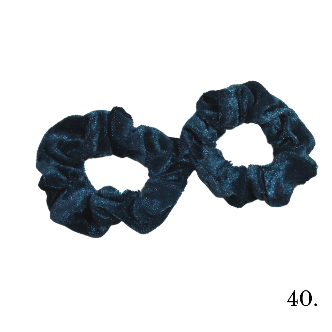 Blue Tone Velvet Poof Poofs Collection