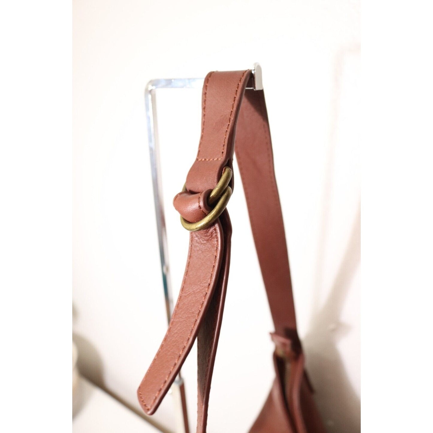 Ugg Brown Leather Bucket Bag with Tassel