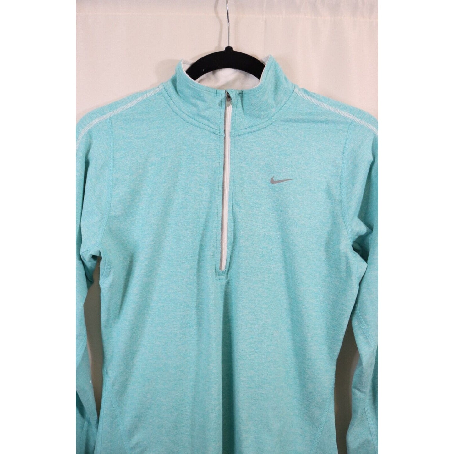 Nike Dri Fit Running Teal Sweater Size Small Long Sleeve