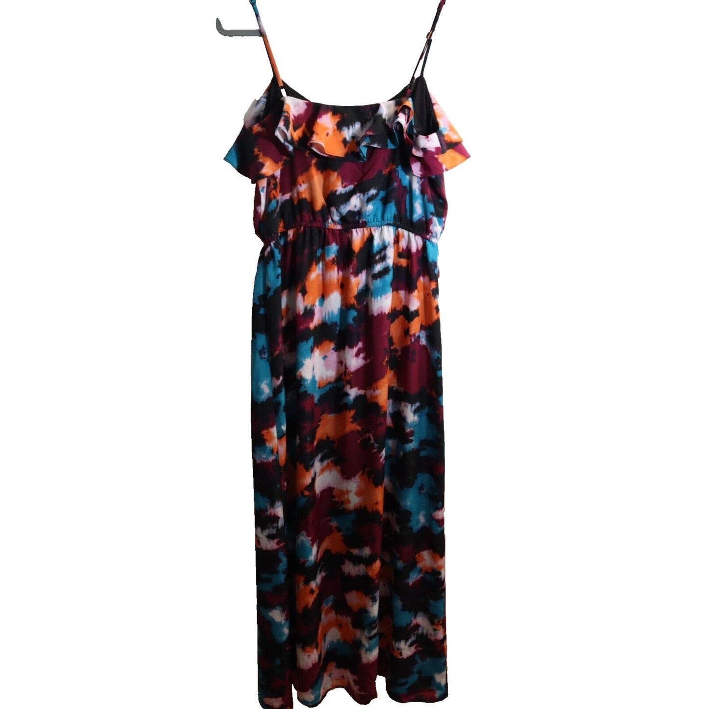 Loft Maxi Dress Size 8 Spagetti Strap Colorful