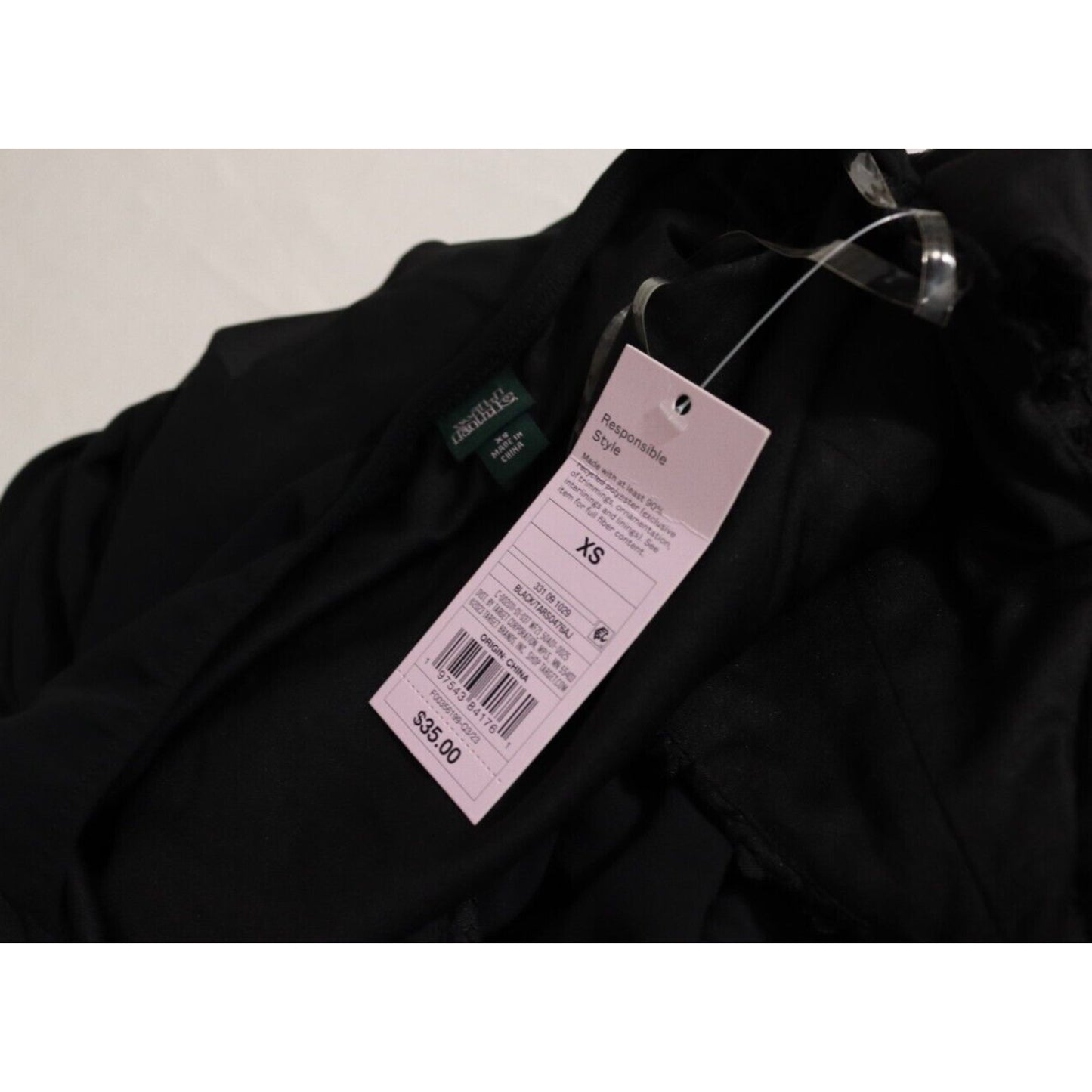 NWT Wild Fable Black Maxi Dress Size XS Tie Back