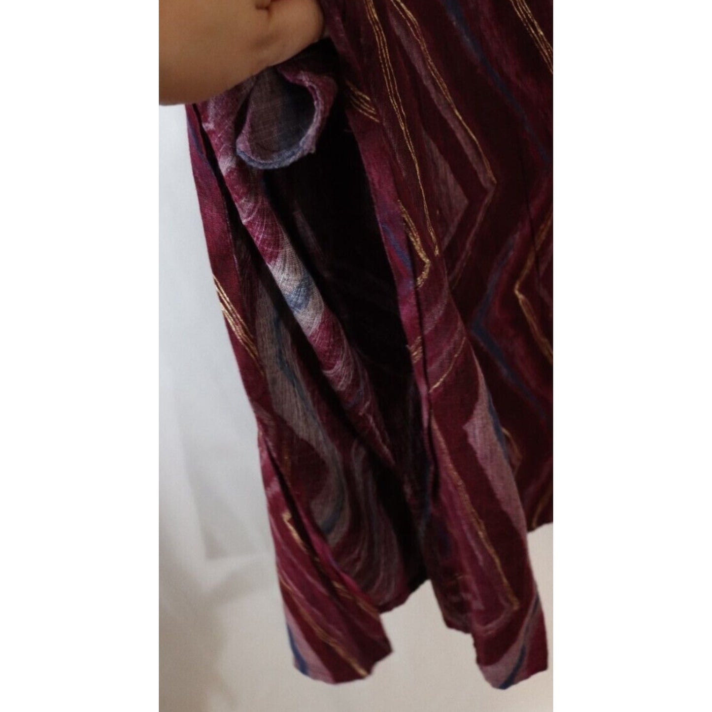 NWT Intune Tunic Red Gold Top 3/4 Sleeve Size 43"