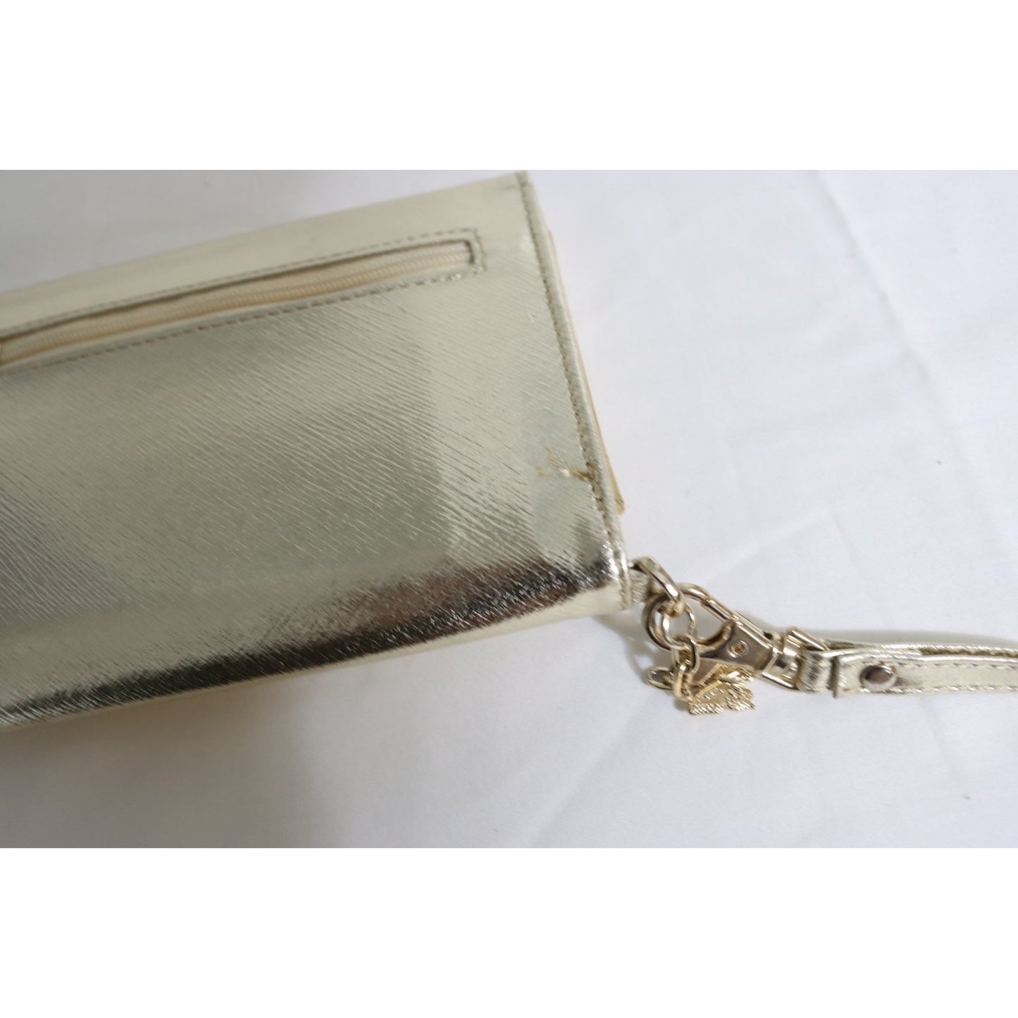 Hanae Mori Paris Gold Wallet Wristlet