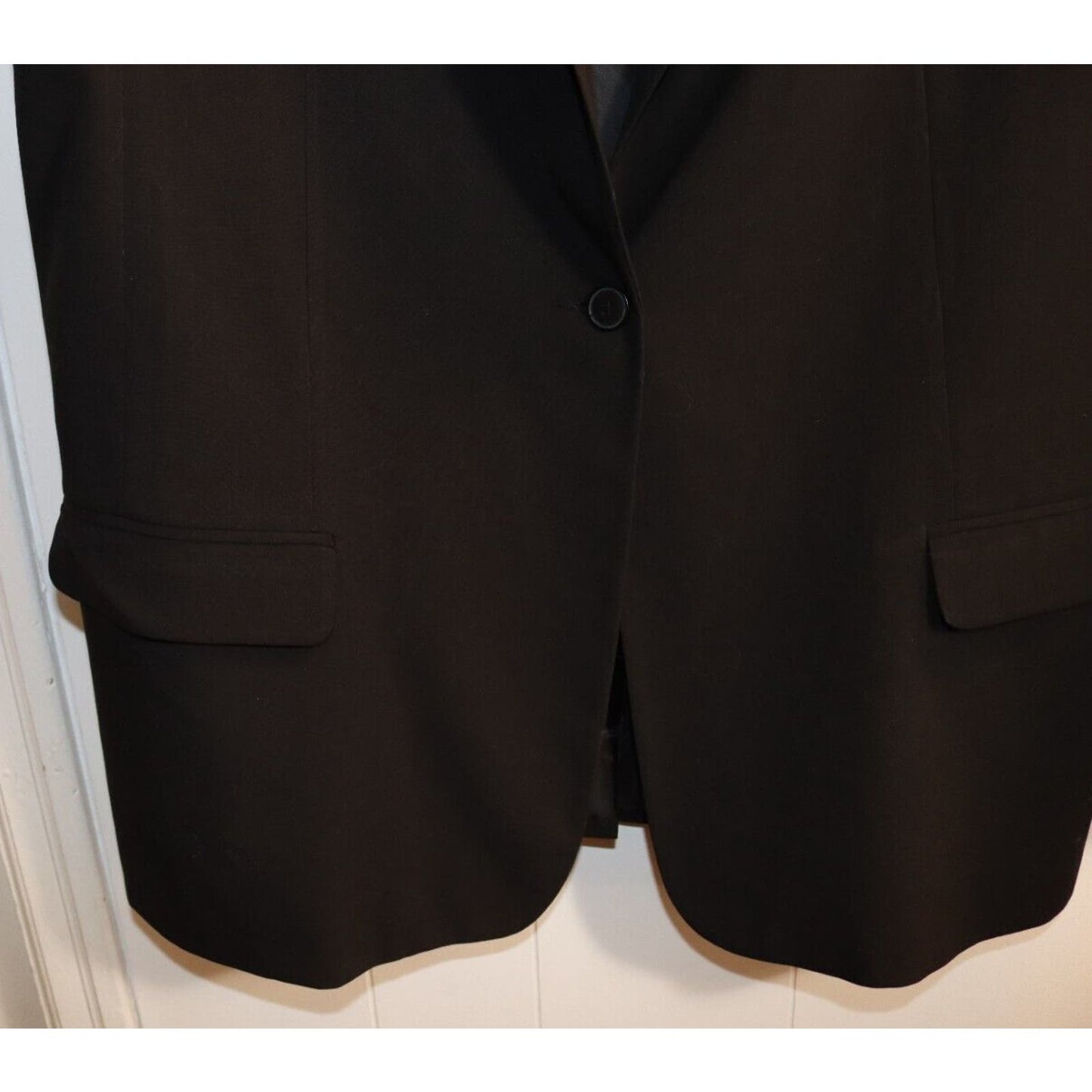 Norma Kamali Boyfriend Blazer Jacket Black One Button