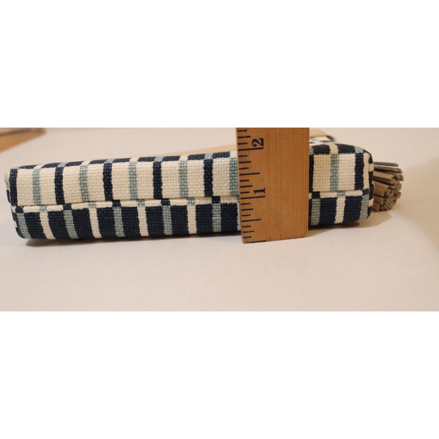 Spartan Wristlet Keychain and Tassel Blue and White