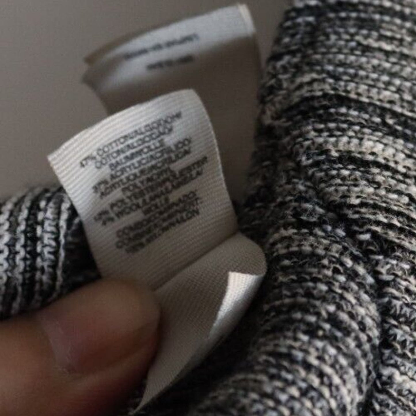 Rachel Roy Dress Faux Wrapped Sleeveless Grey and Black