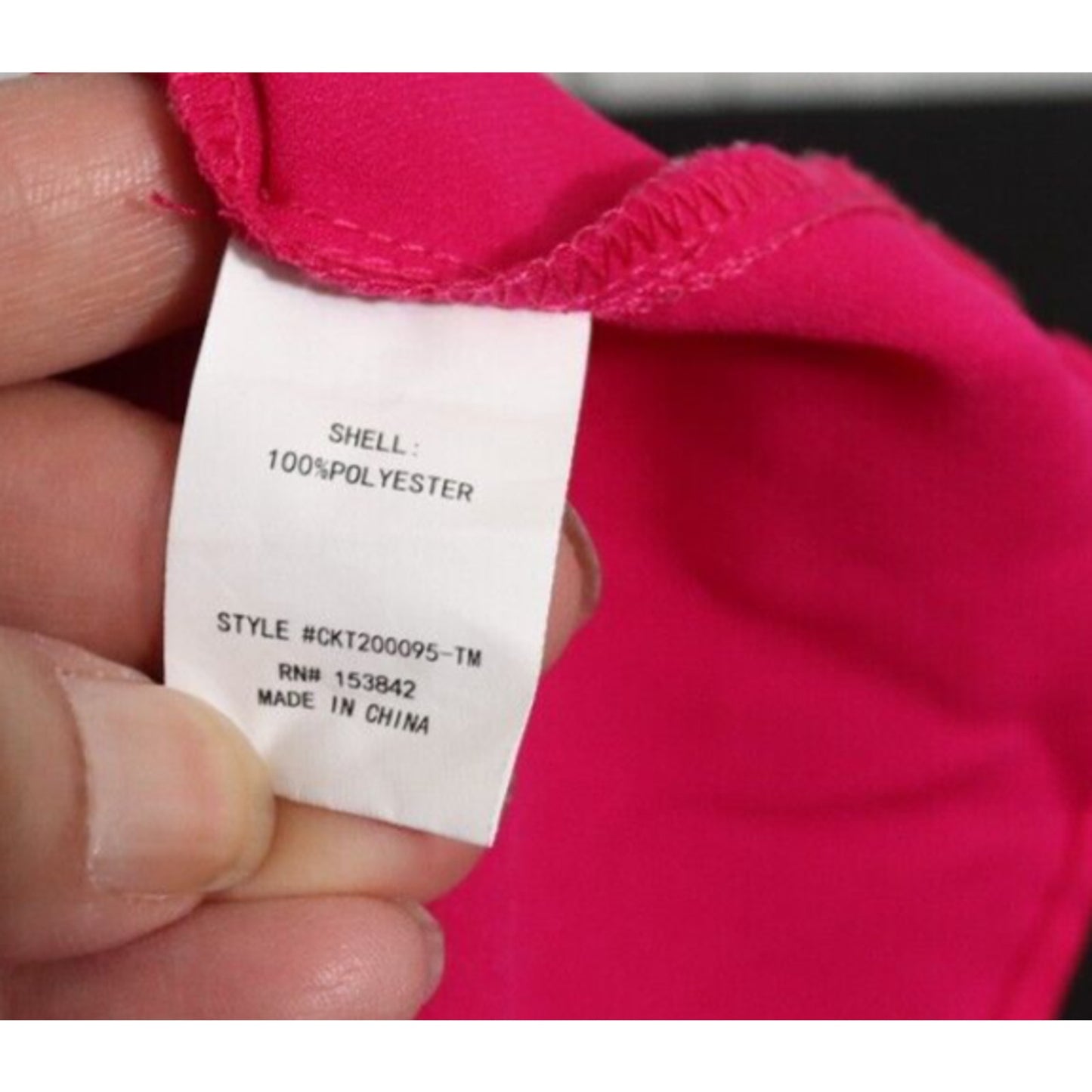Melloday Pink Long Sleeve Top Size Medium Polyster