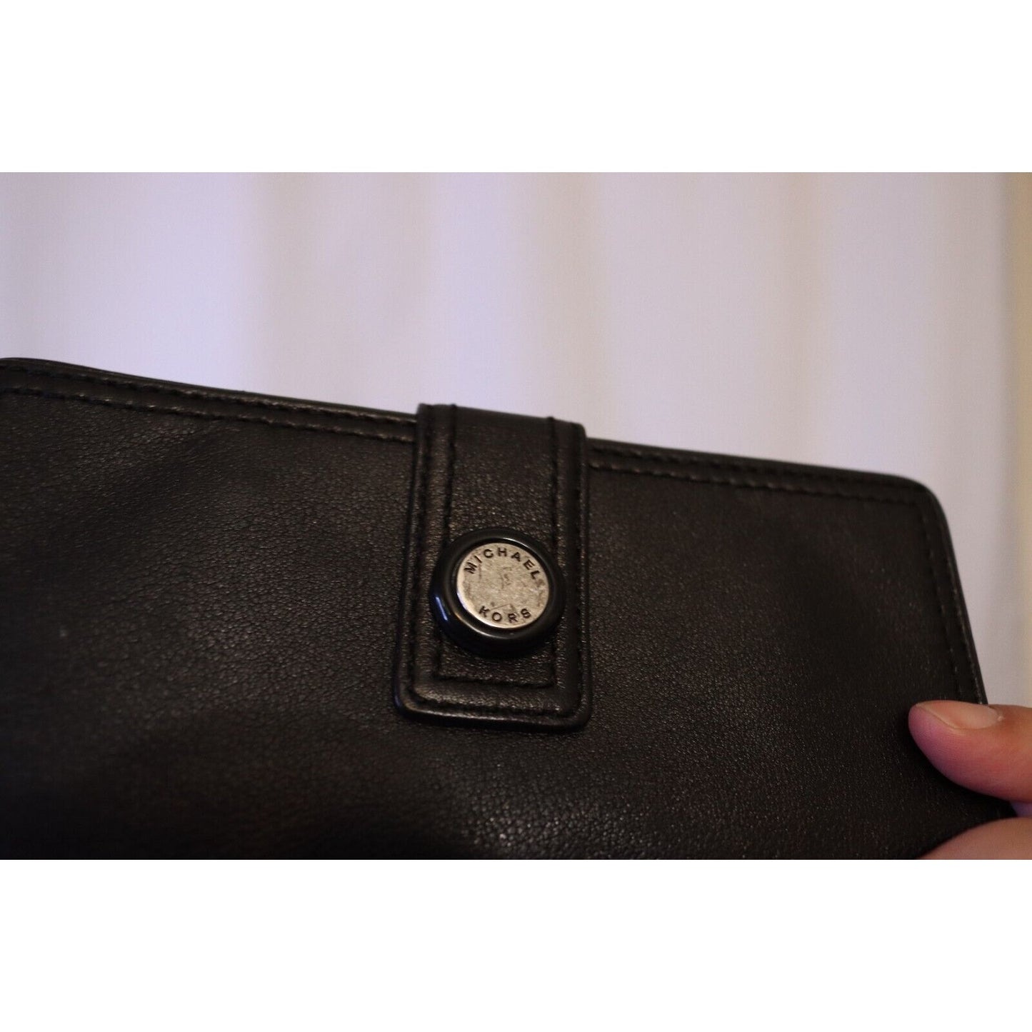 Vintage Michael Kors Black Wallet Credit Card Zip