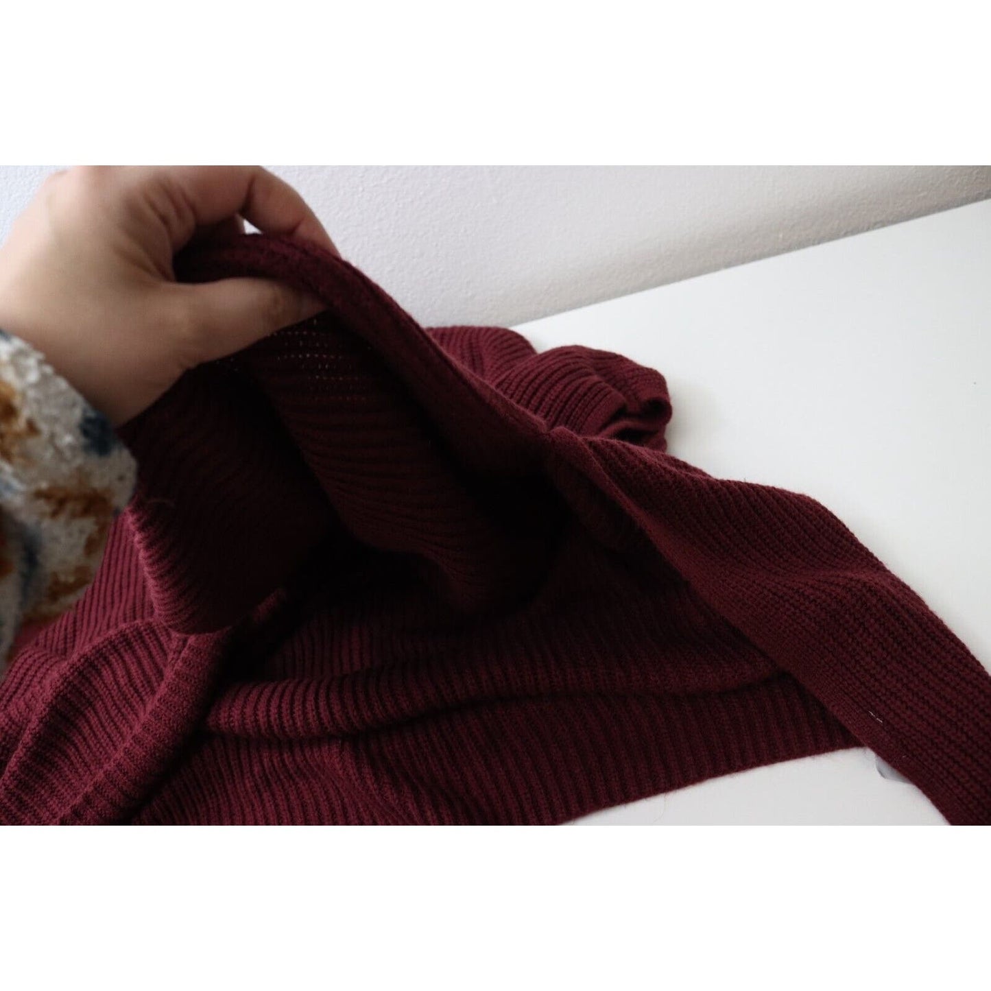 Lane Bryant Relaxed Sleeve Turtleneck Poncho Maroon