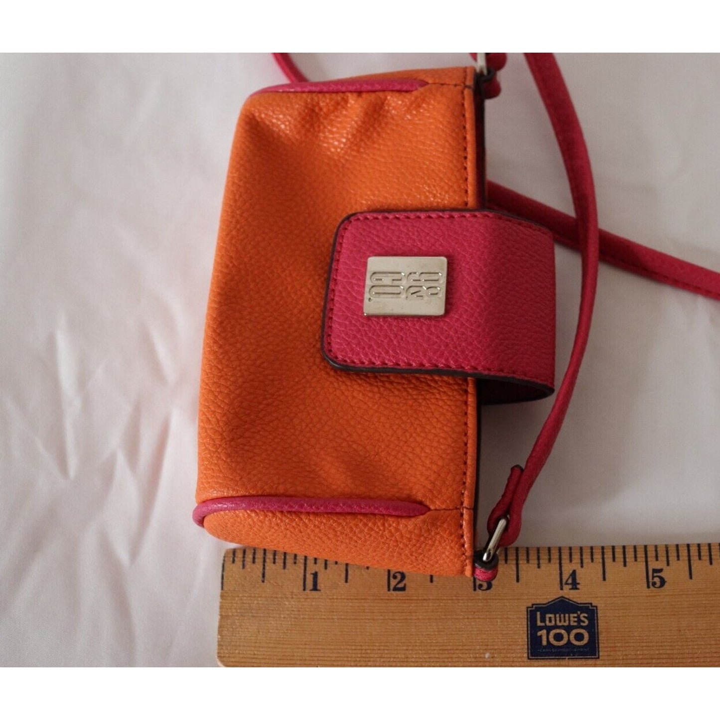 Nine & Co Y2K Mini Bag Crossbody Pink and Orange