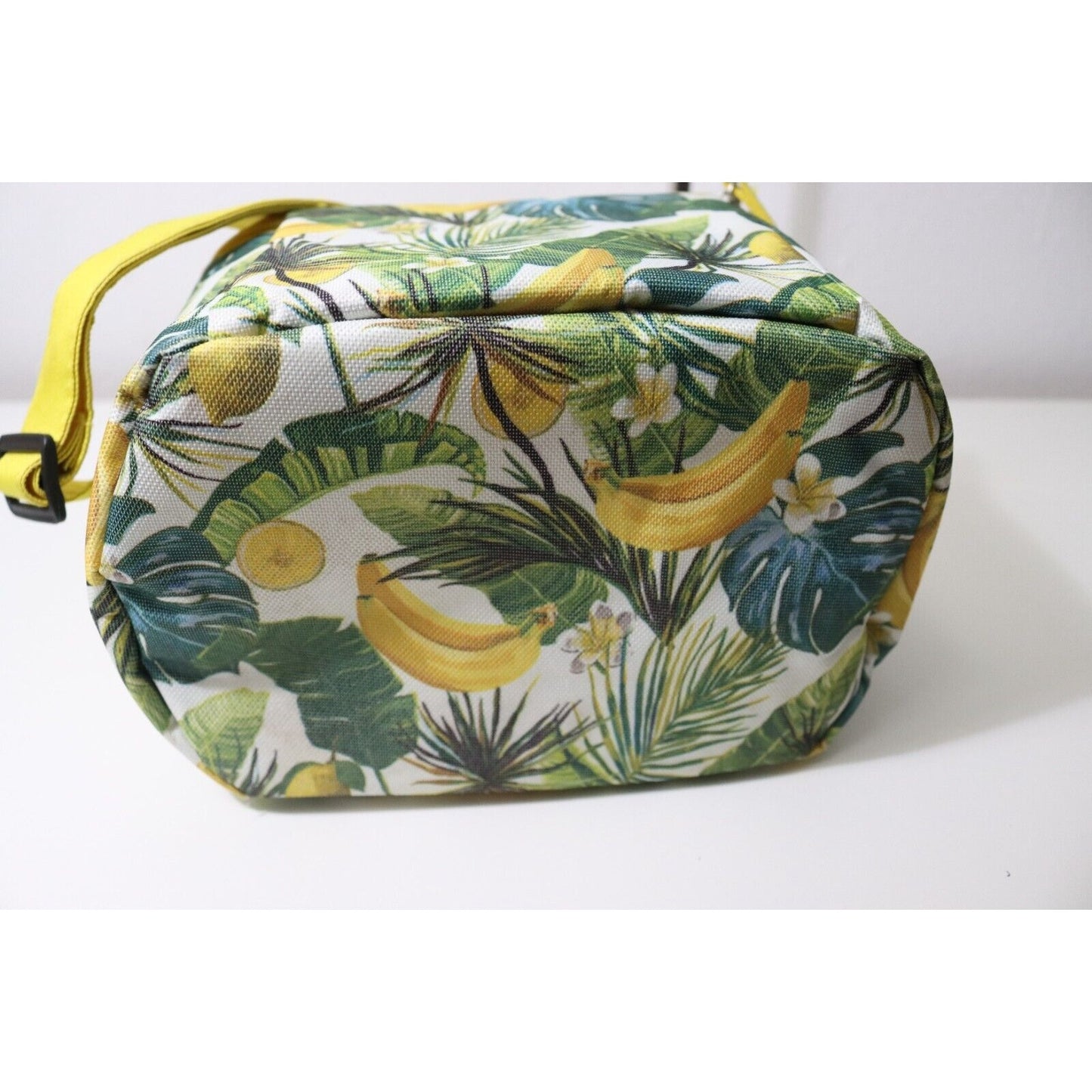 Lemon, Banana and Leaf Lunch Bag Adjustable Top Open