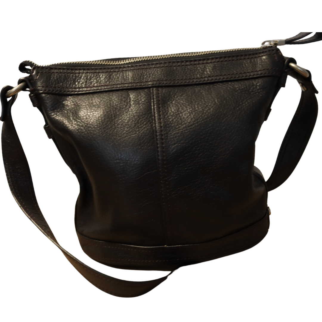 Vintage Fossil Leather Crossbody Handbag