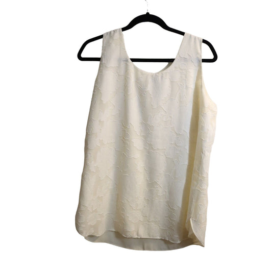 Chico's Lace Overlay Lining Size 1/ Small Sleeveless Cream