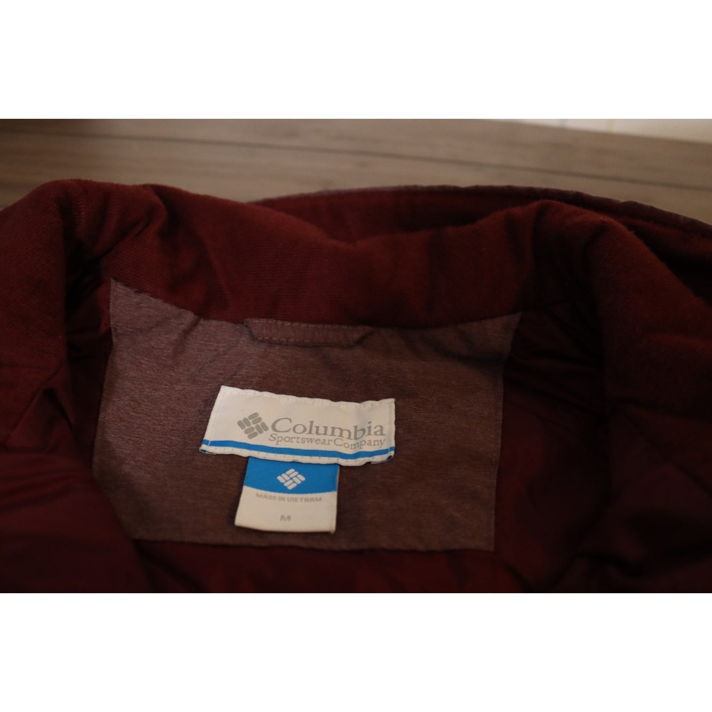 Columbia Vest Maroon Pockets Size Medium