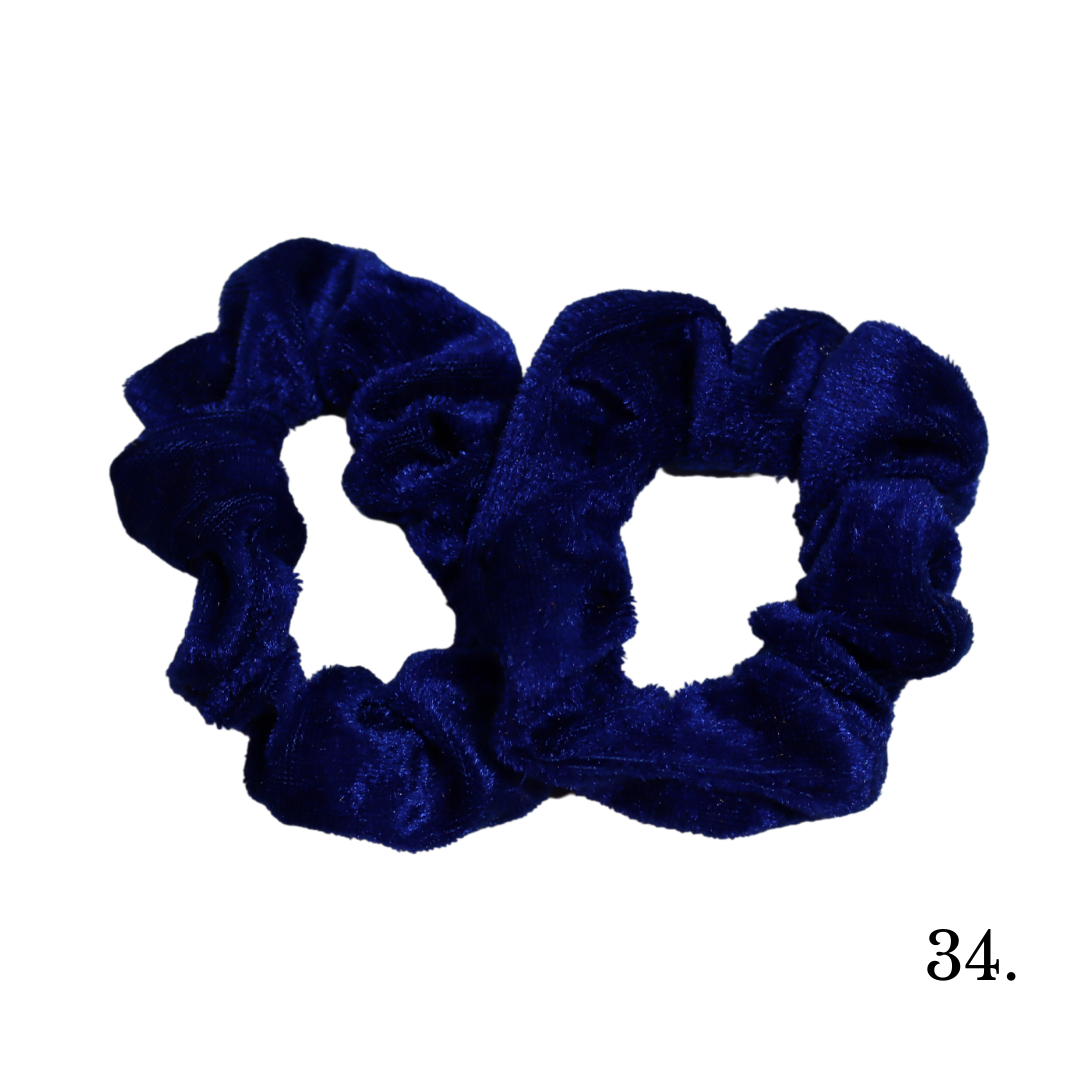 Blue Tone Velvet Poof Poofs Collection