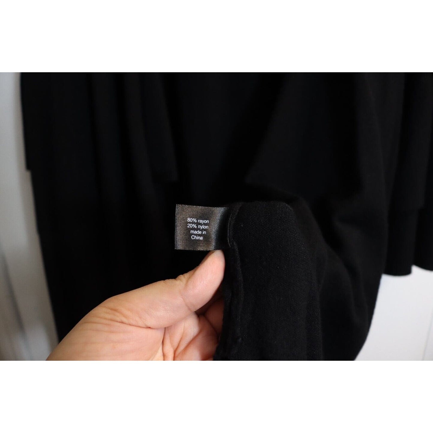 Lane Bryant Black Open Cardigan Waterfall Duster