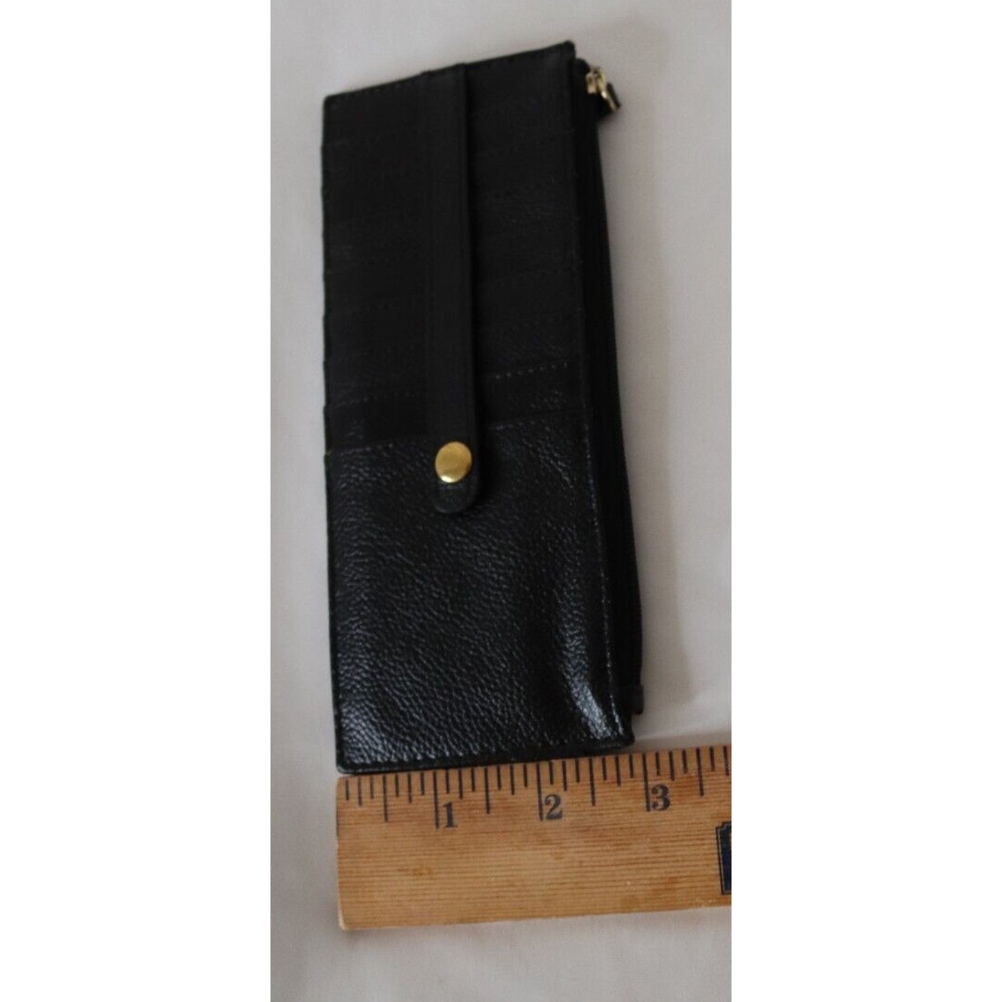 Lodis Leather Credit Card Wallet Gold Tone