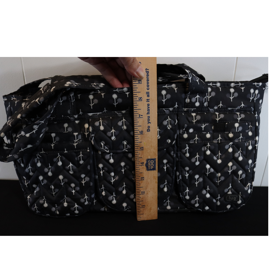 LUG Padded Quilt Diaper Bag Tote