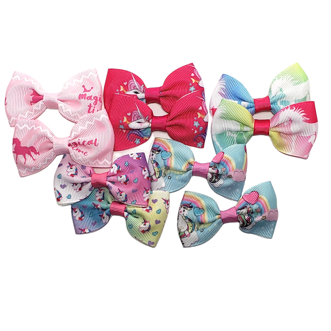 Small Bow Clips- Poof Poofs by Sumayyah