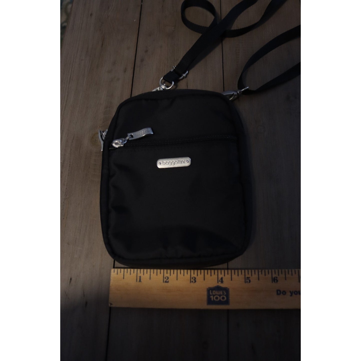 Baggalini Black Small Crossbody Bag Adjustable Detachable