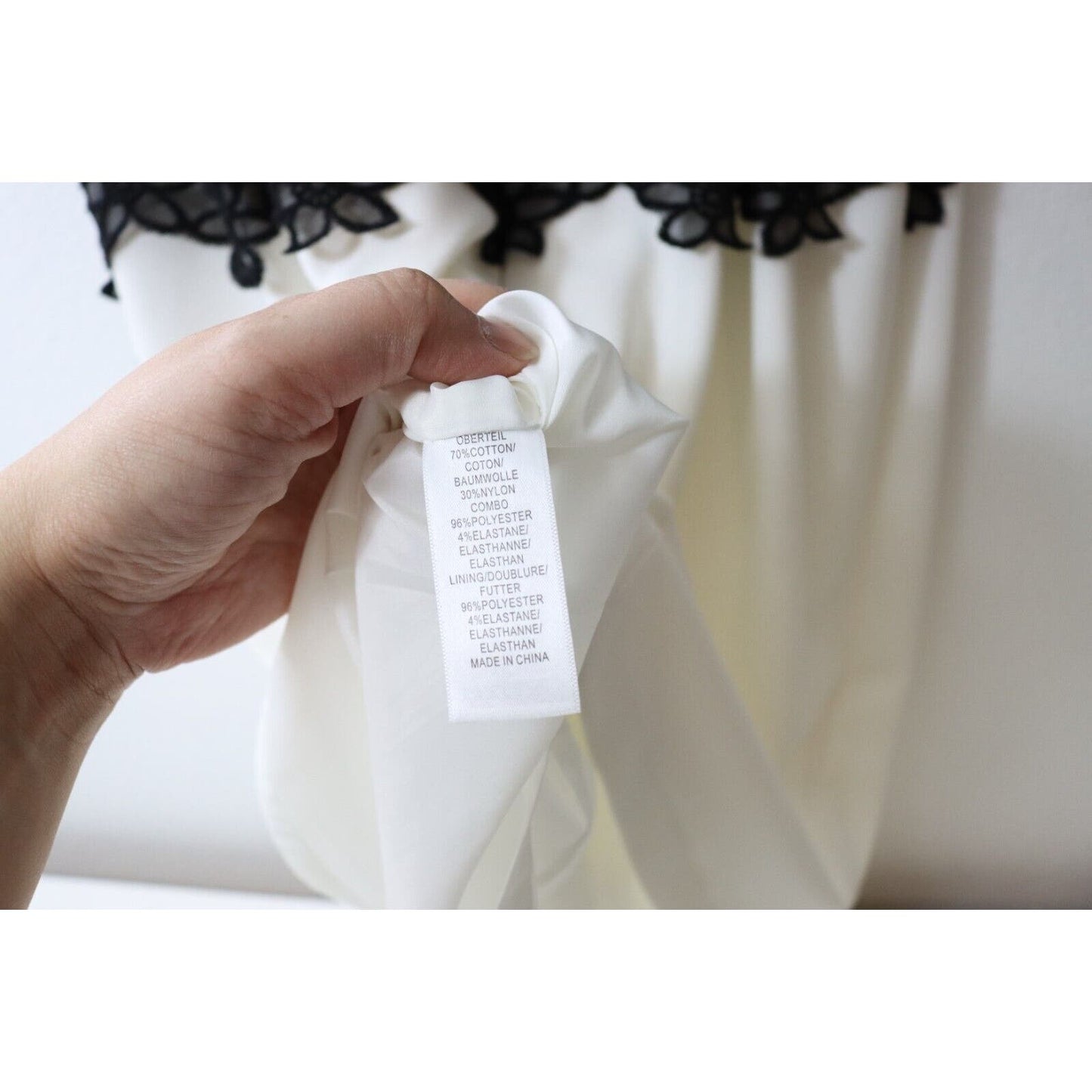 Adrianna Papell Dress Size 12 Black and White Evening Dress