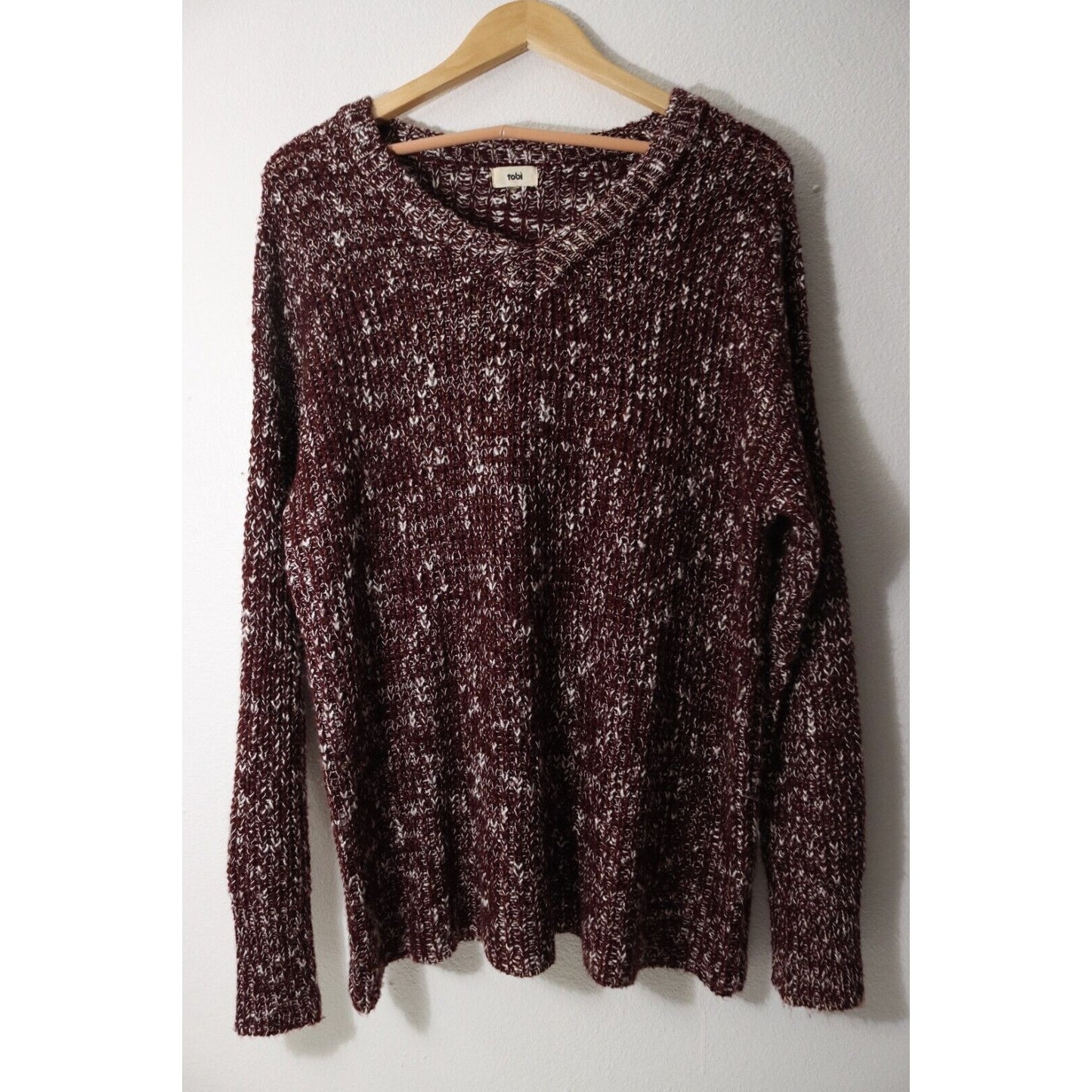 Tobi Knit Sweater Size M/L Bohemian Long Sleeve Acrylic