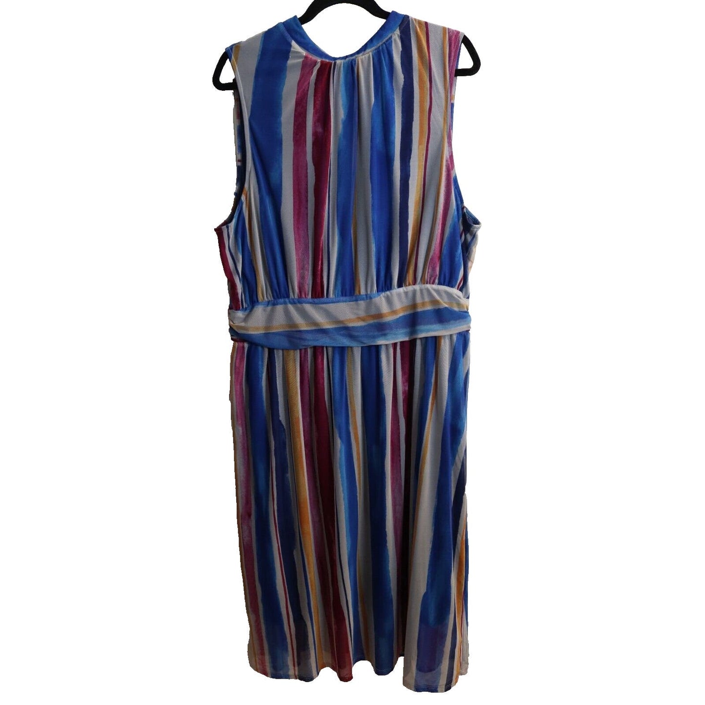Leota Antropologie Stripe Dress Sleeveless Tie