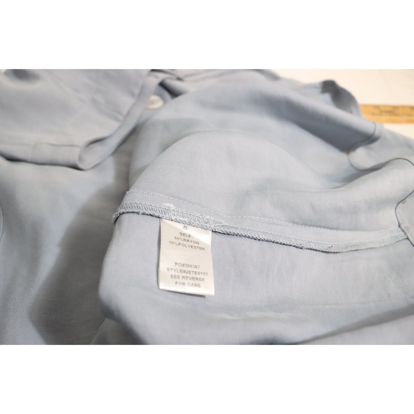 Promesa Small Maxi Skirt Button Down Slit Rayon Polyester