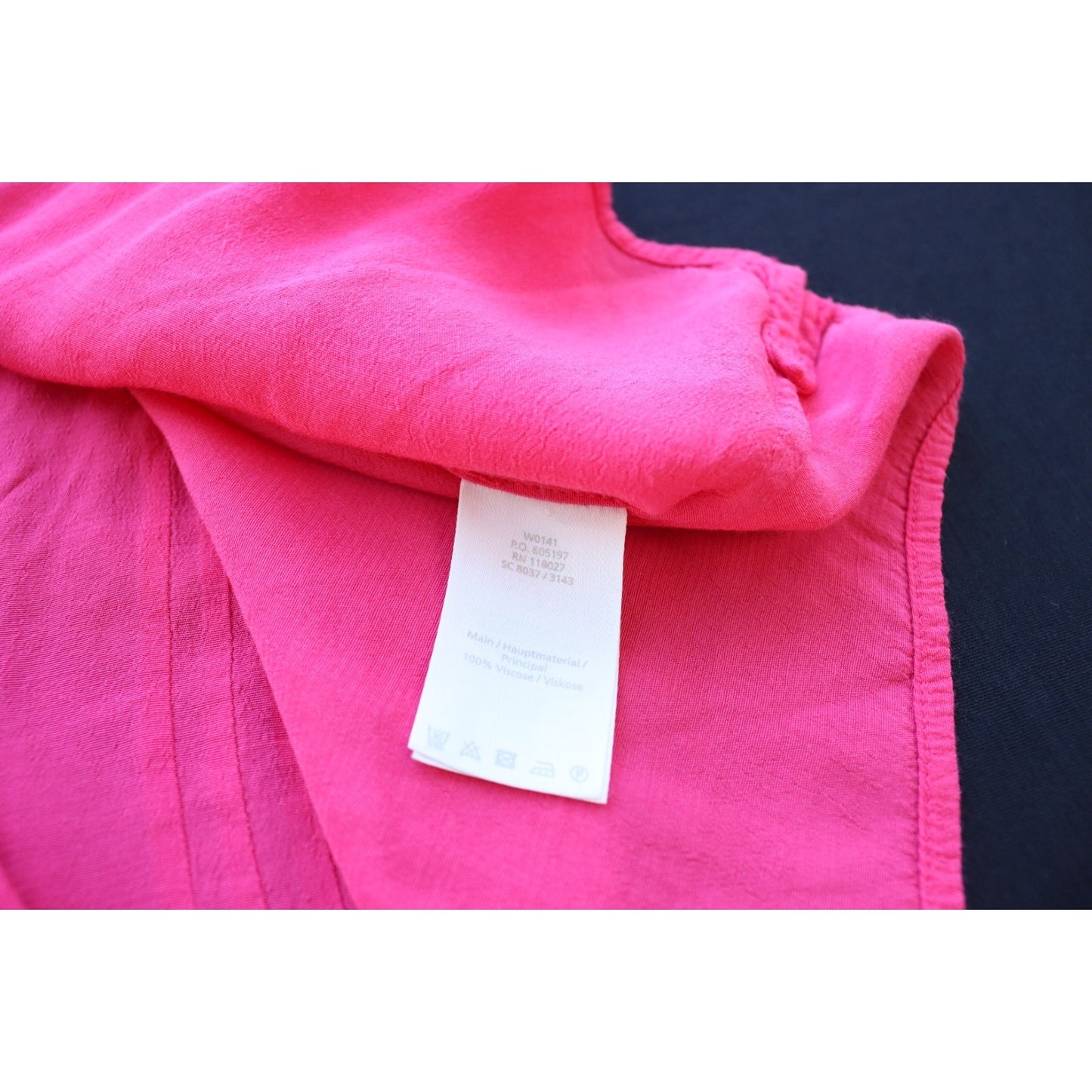 Boden Pink Short Sleeve Tank Top Size 12 Viscose