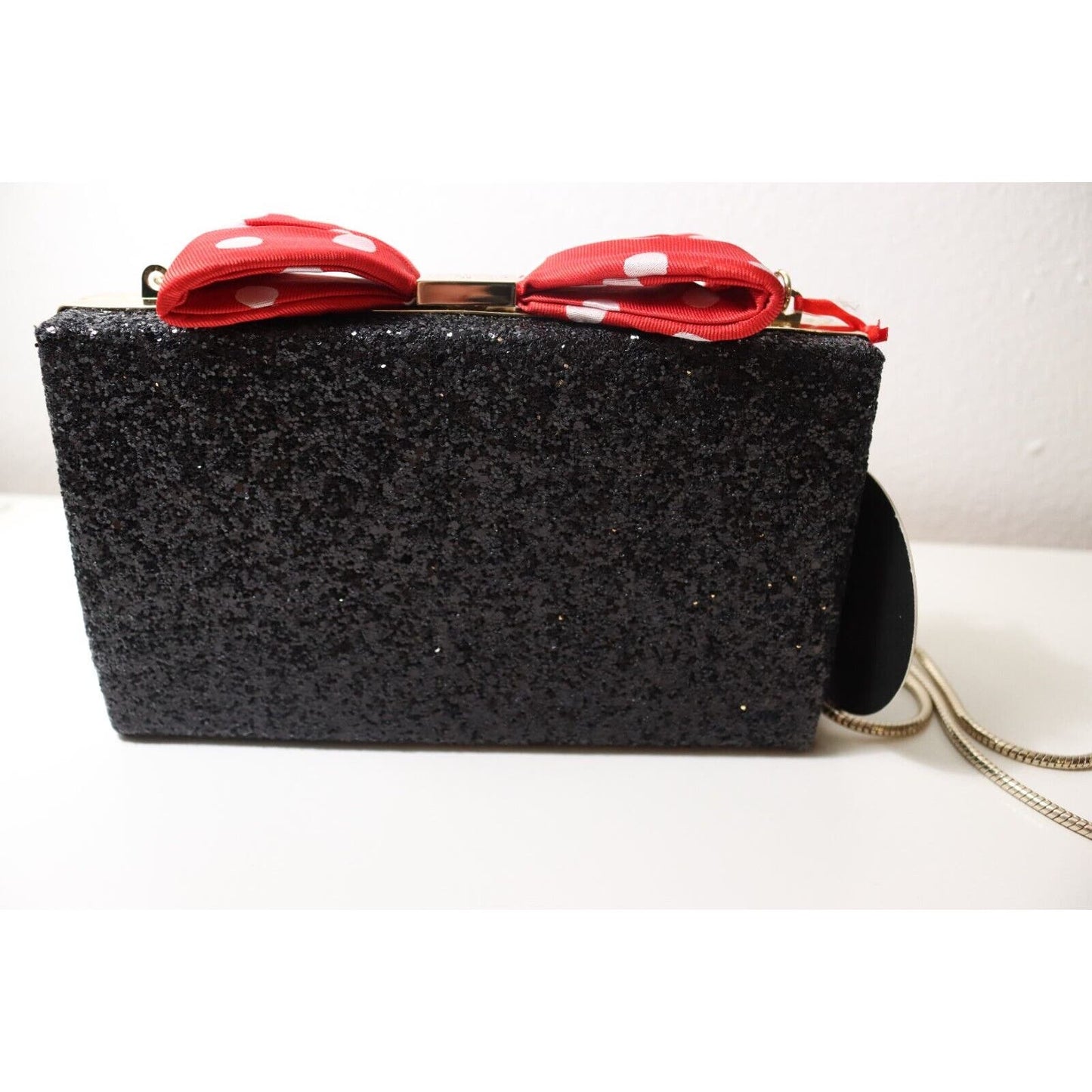 New Kate Spade x Disney Minnie Mouse Bow Clutch Crossbody Handbag Purse