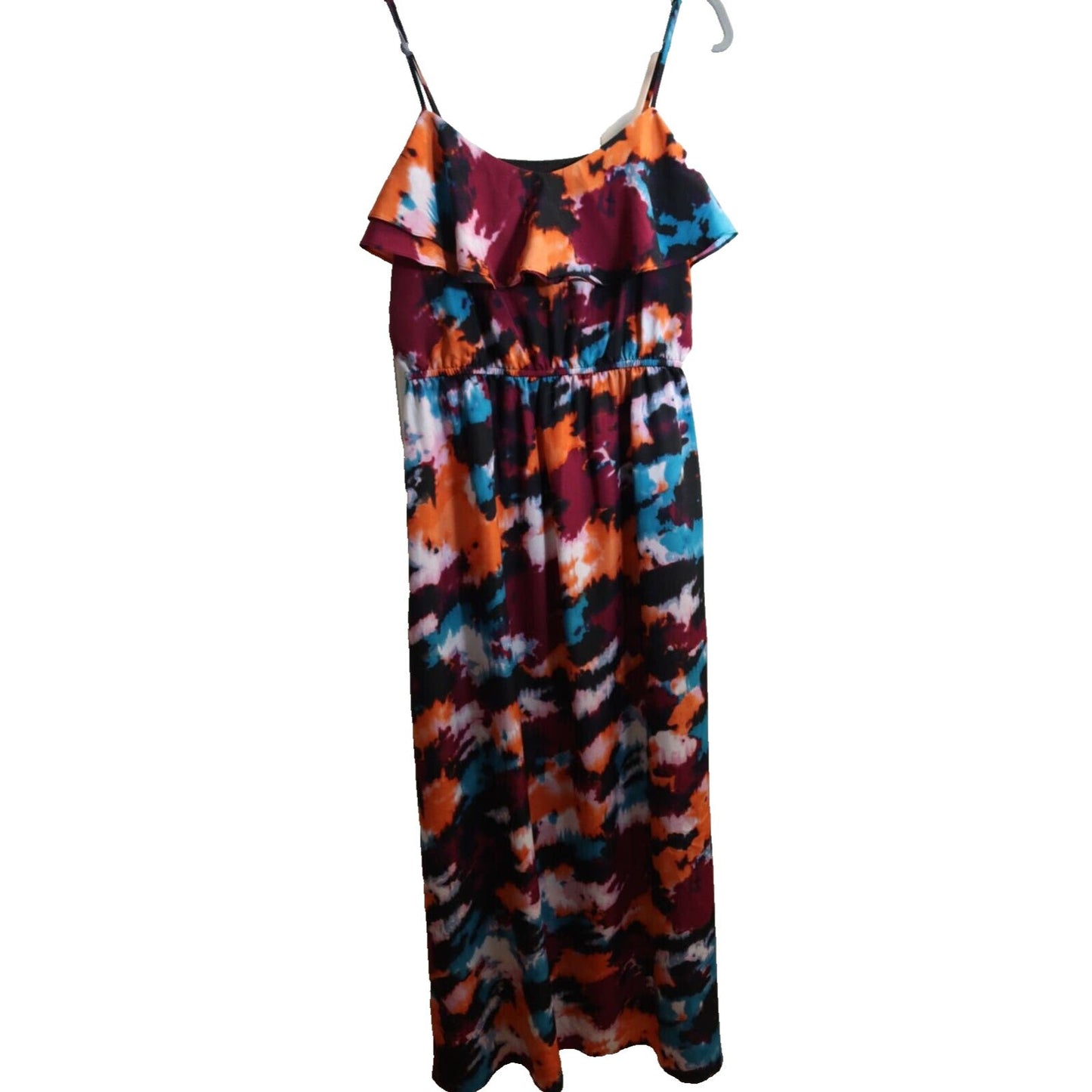 Loft Maxi Dress Size 8 Spagetti Strap Colorful