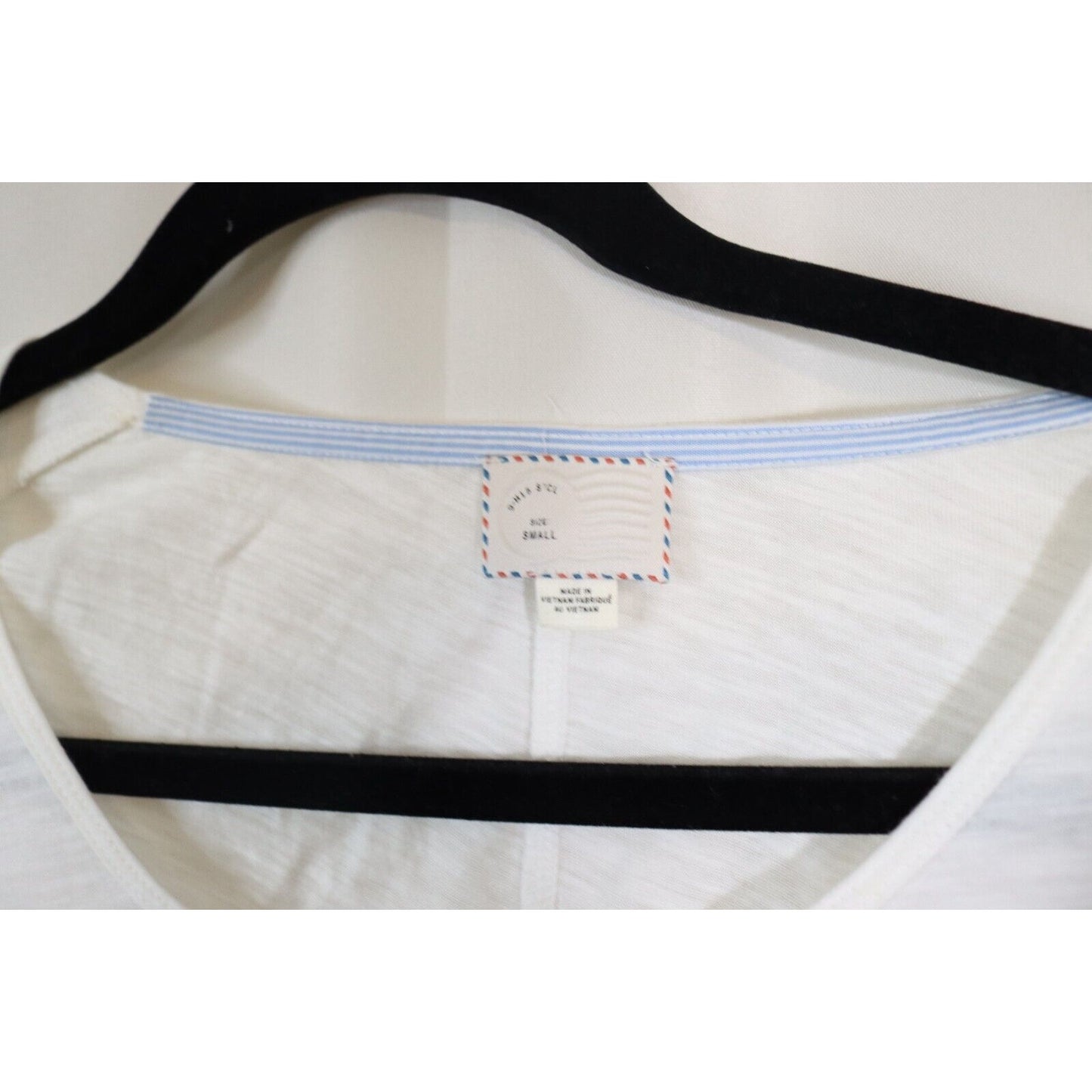 Antropologie White Top Size Small Cotton Short Sleeve