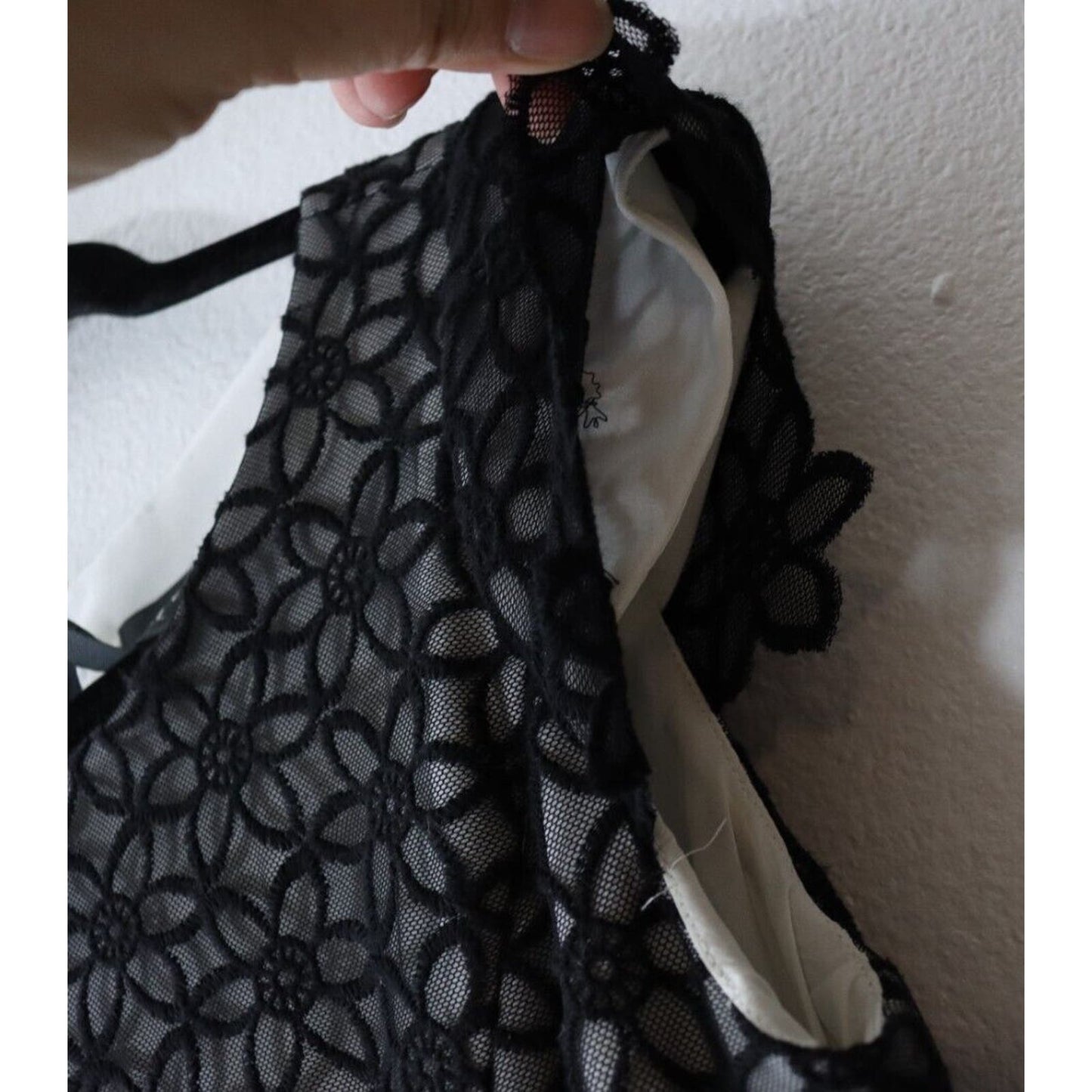 Adrianna Papell Dress Size 12 Black and White Evening Dress