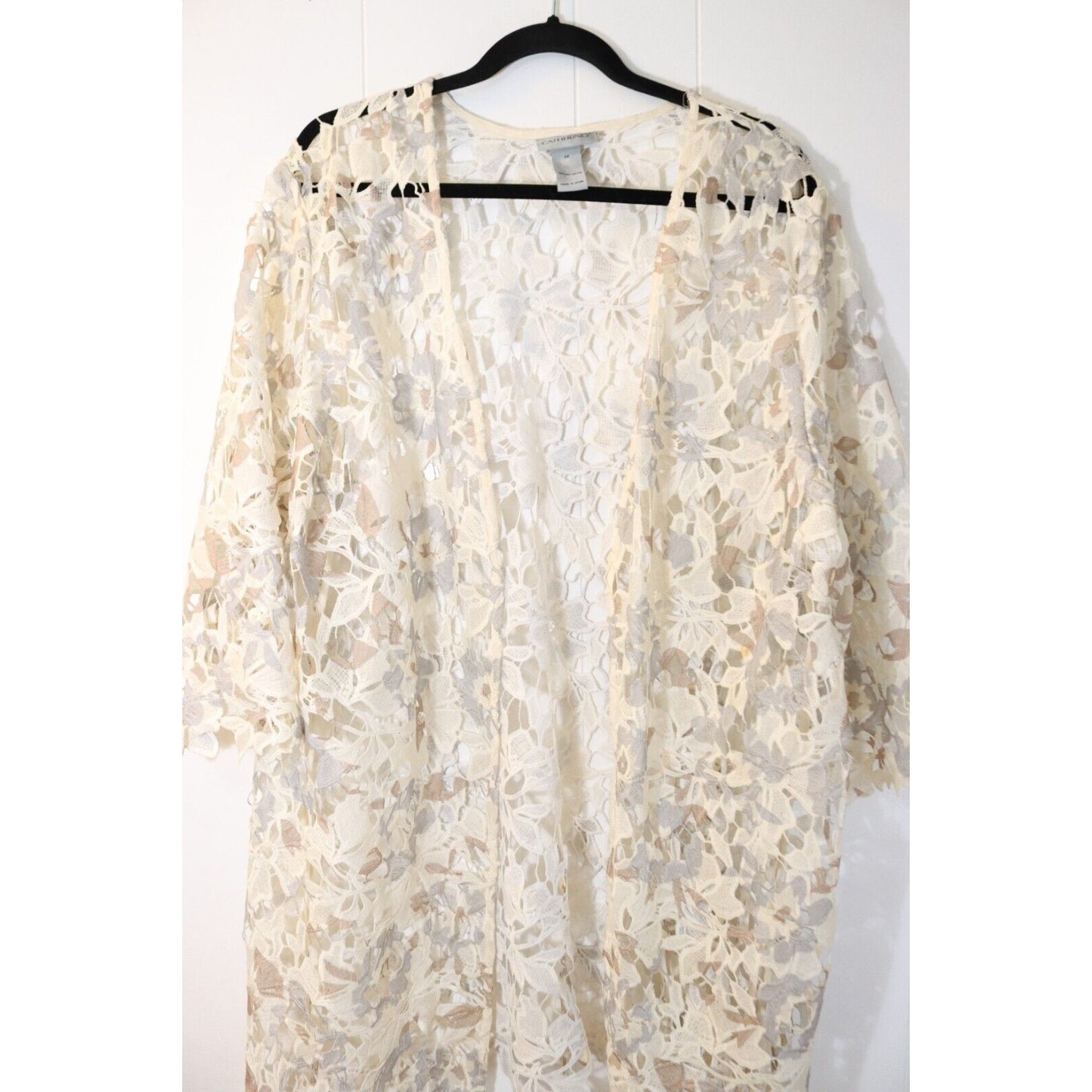 Catherine Duster Cardigan Multi Beige Color