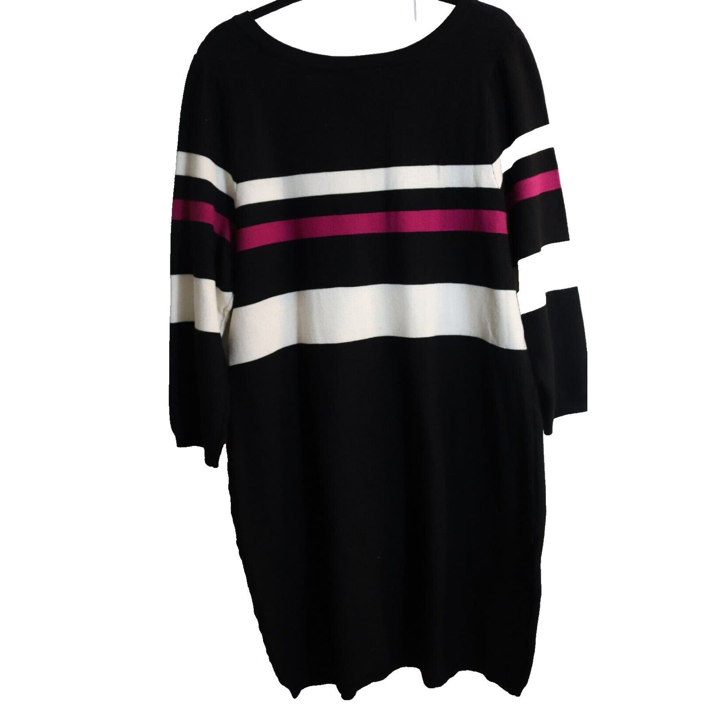 Lane Bryant Sweater Dress Striped Zipper Sheath Bodycon
