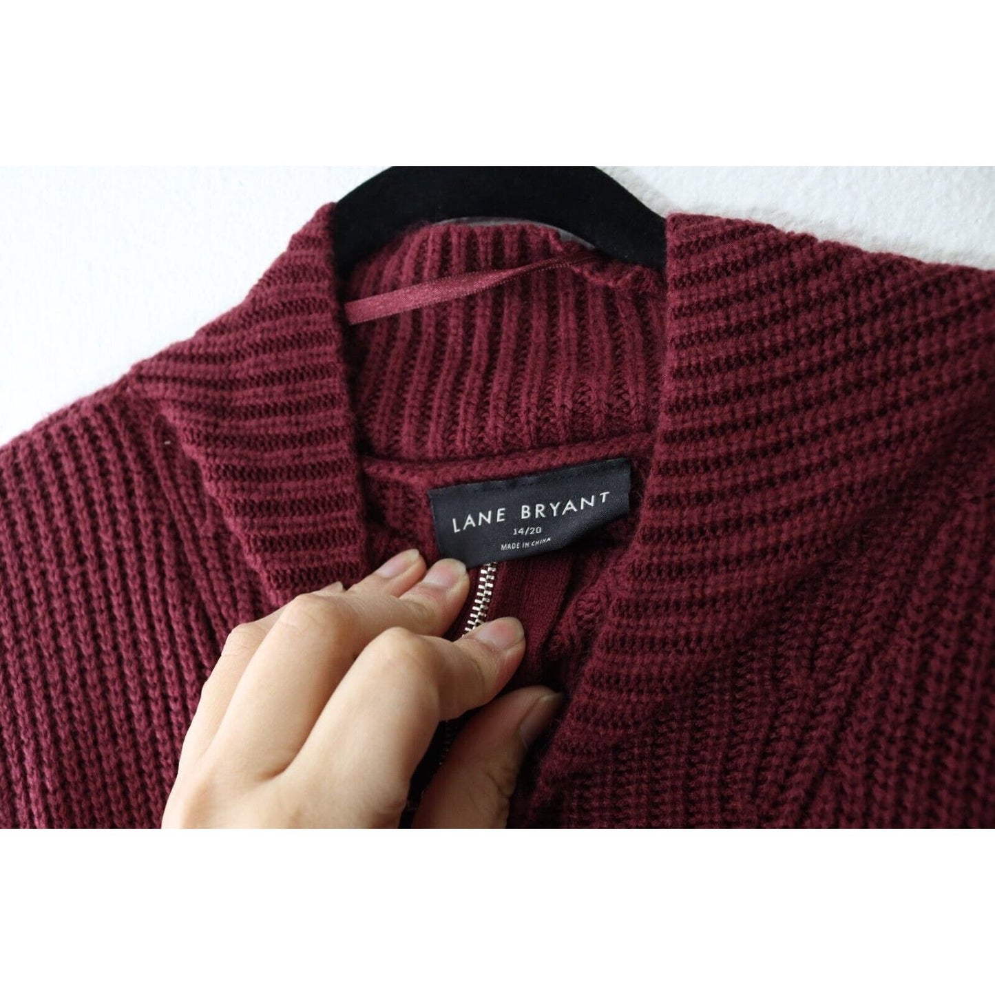 Lane Bryant Relaxed Sleeve Turtleneck Poncho Maroon