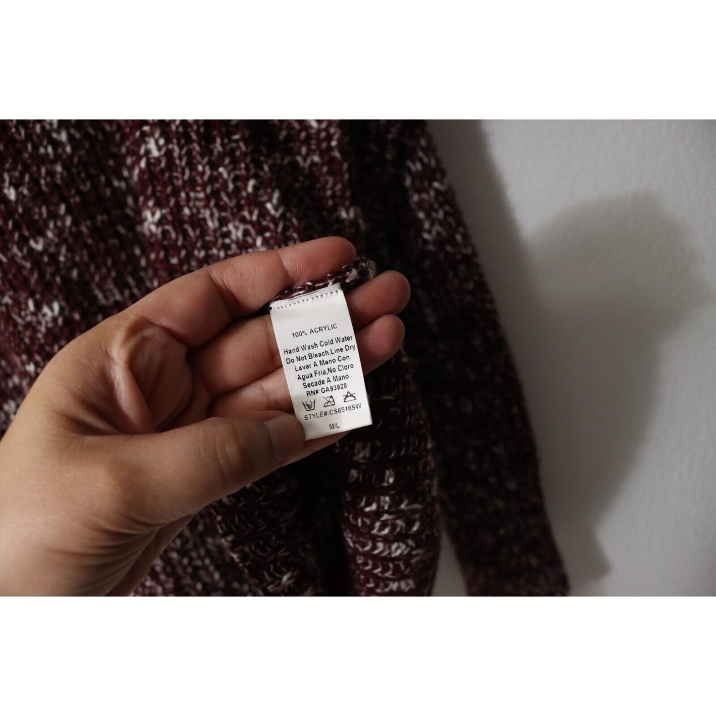 Tobi Knit Sweater Size M/L Bohemian Long Sleeve Acrylic